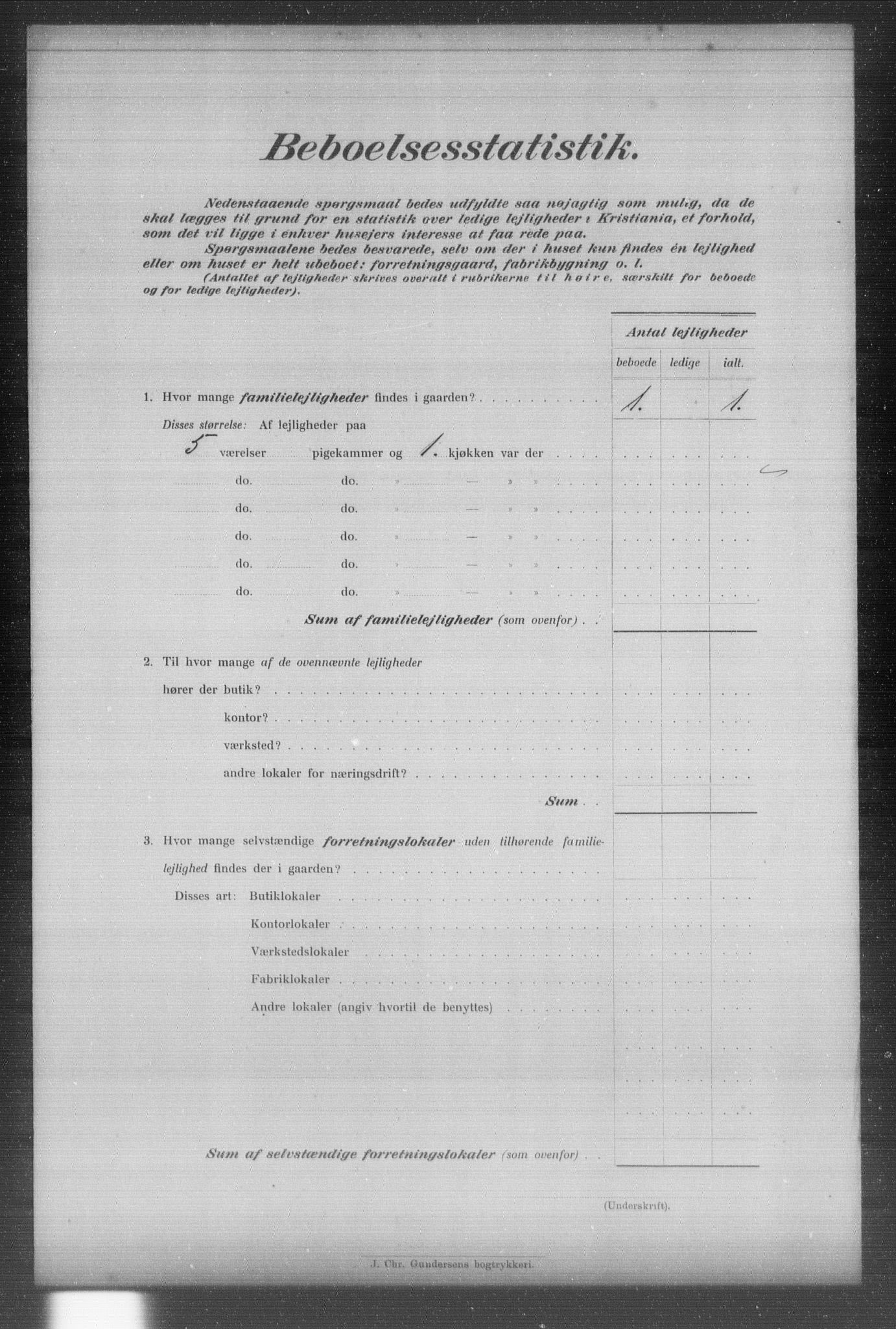 OBA, Municipal Census 1903 for Kristiania, 1903, p. 23062