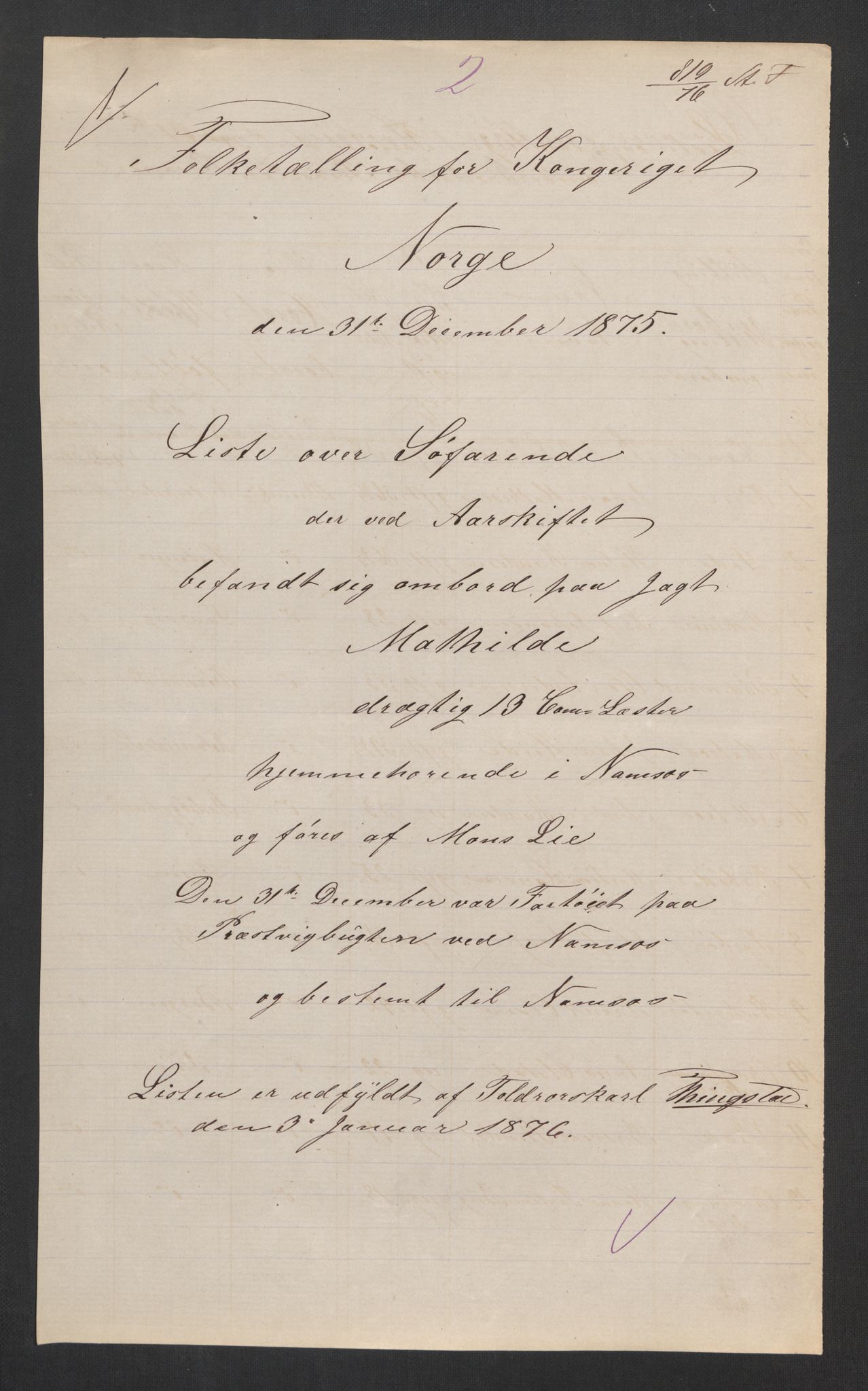 RA, 1875 census, lists of crew on ships: Ships in domestic ports, 1875, p. 1220