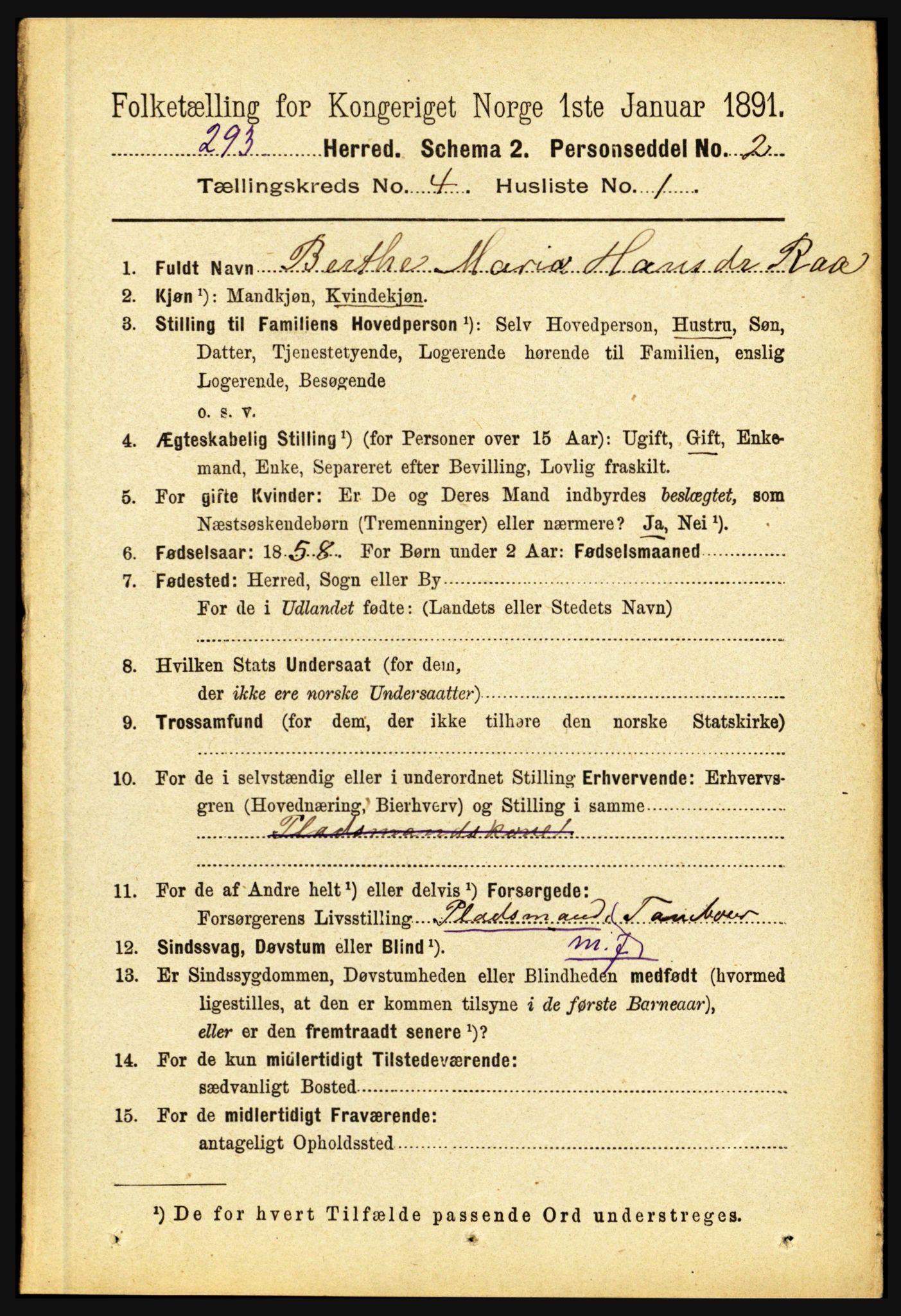 RA, 1891 census for 1415 Lavik og Brekke, 1891, p. 785