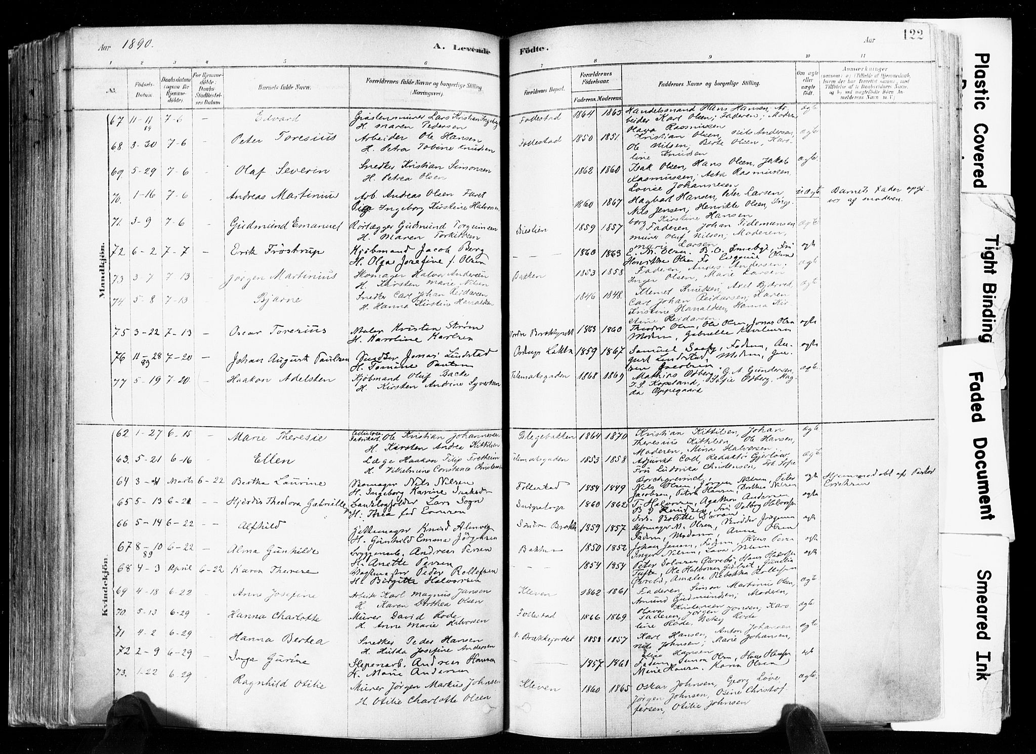 Skien kirkebøker, SAKO/A-302/F/Fa/L0009: Parish register (official) no. 9, 1878-1890, p. 122