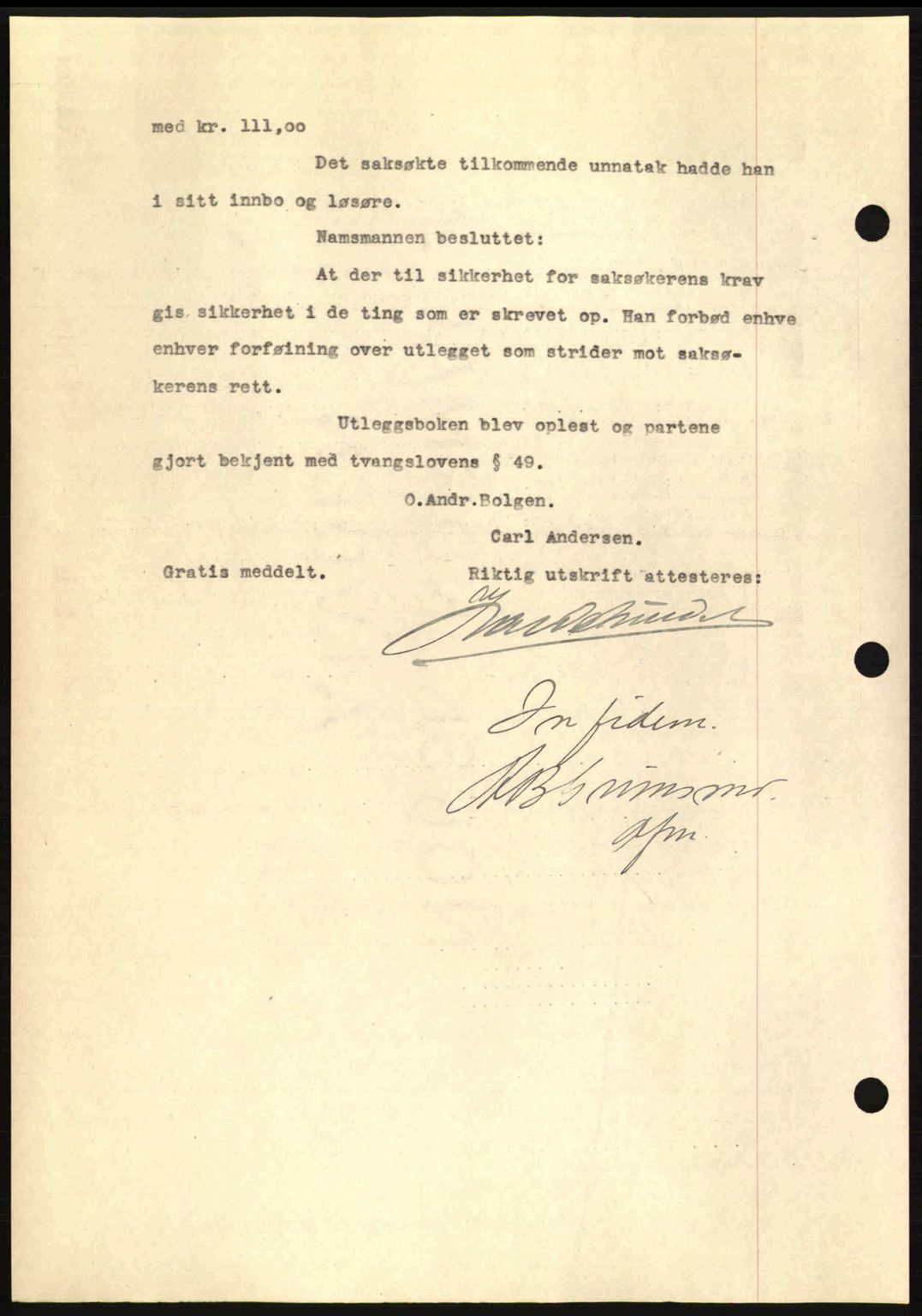 Kristiansund byfogd, AV/SAT-A-4587/A/27: Mortgage book no. 23, 1929-1930, Deed date: 12.07.1929