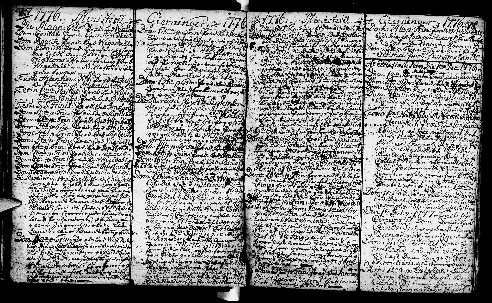 Vikedal sokneprestkontor, AV/SAST-A-101840/01/IV: Parish register (official) no. A 1, 1737-1778, p. 77-78