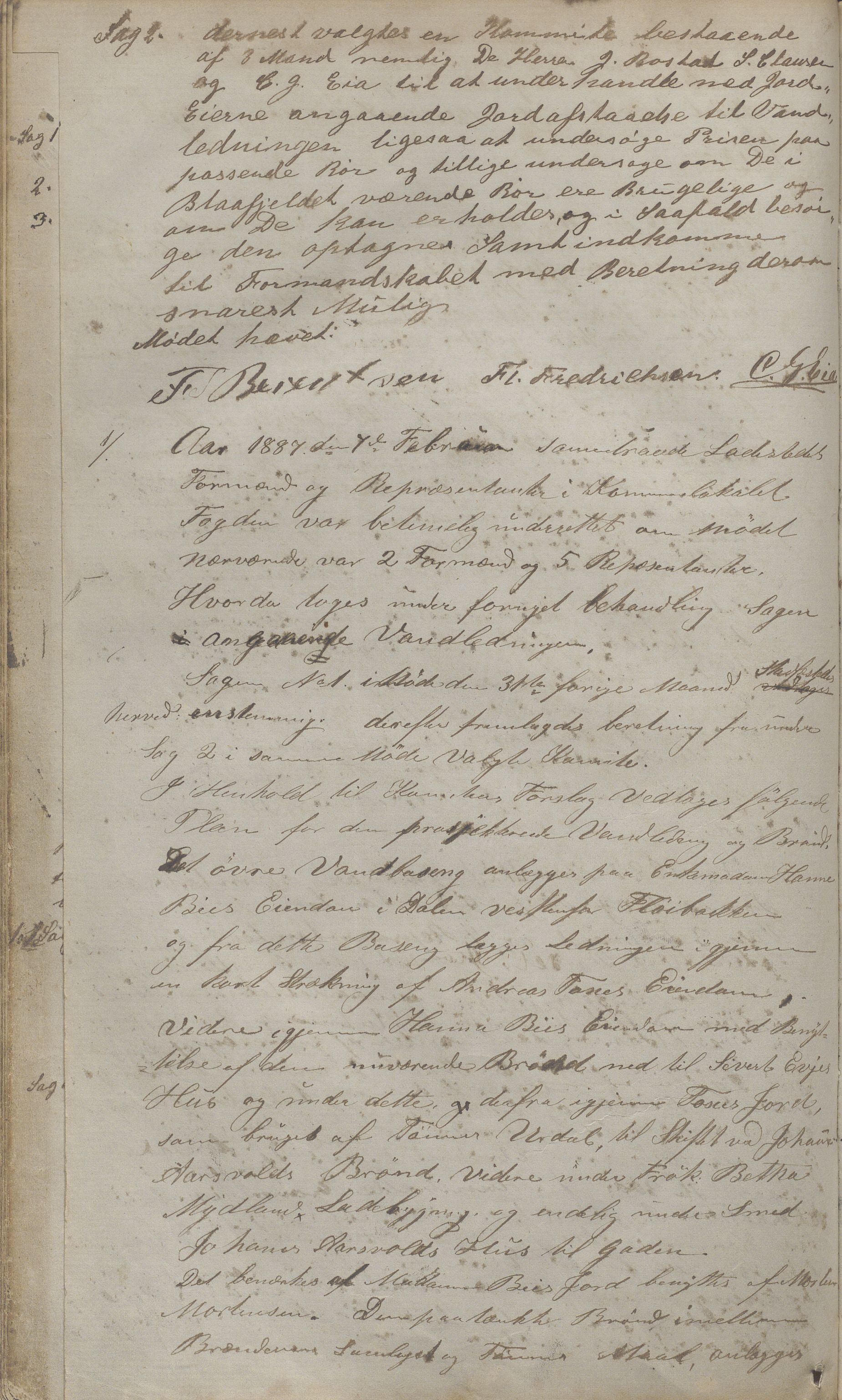 Sogndal ladested - Formannskapet/kommunestyret, IKAR/K-100052/A/L0001: Møtebok, 1858-1887, p. 187b