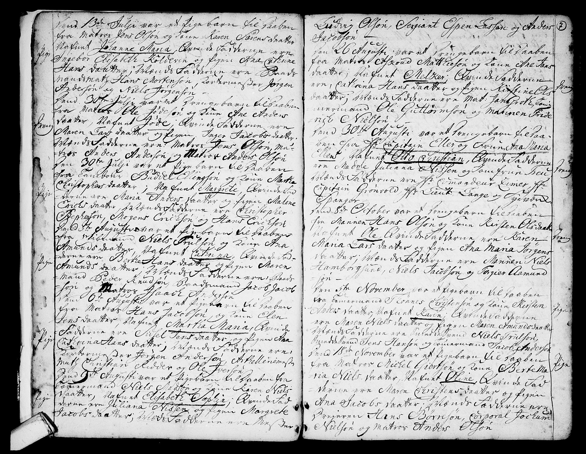 Stavern kirkebøker, AV/SAKO-A-318/F/Fa/L0001: Parish register (official) no. 1, 1756-1782, p. 7