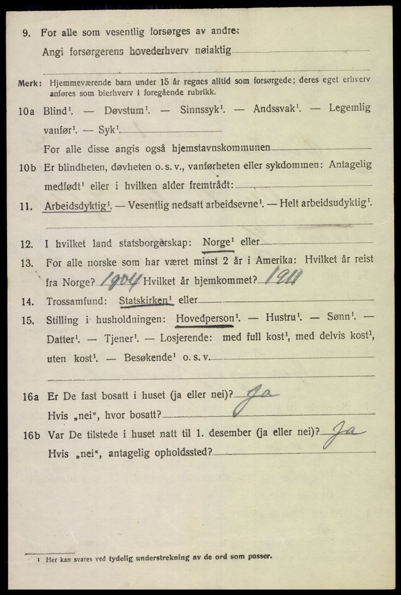 SAK, 1920 census for Øvrebø, 1920, p. 1695