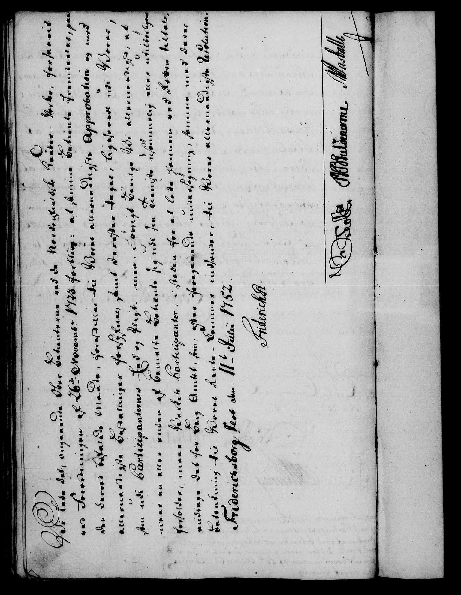 Rentekammeret, Kammerkanselliet, RA/EA-3111/G/Gf/Gfa/L0034: Norsk relasjons- og resolusjonsprotokoll (merket RK 52.34), 1752, p. 329