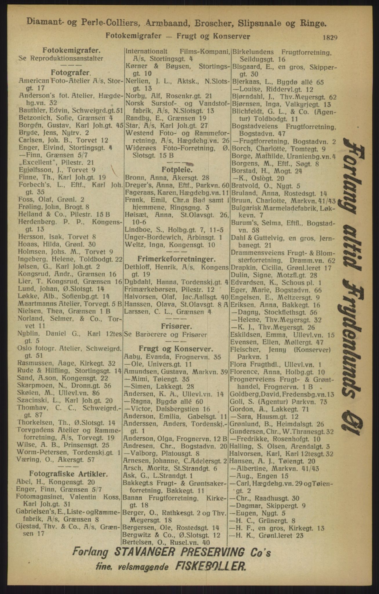 Kristiania/Oslo adressebok, PUBL/-, 1915, p. 1829