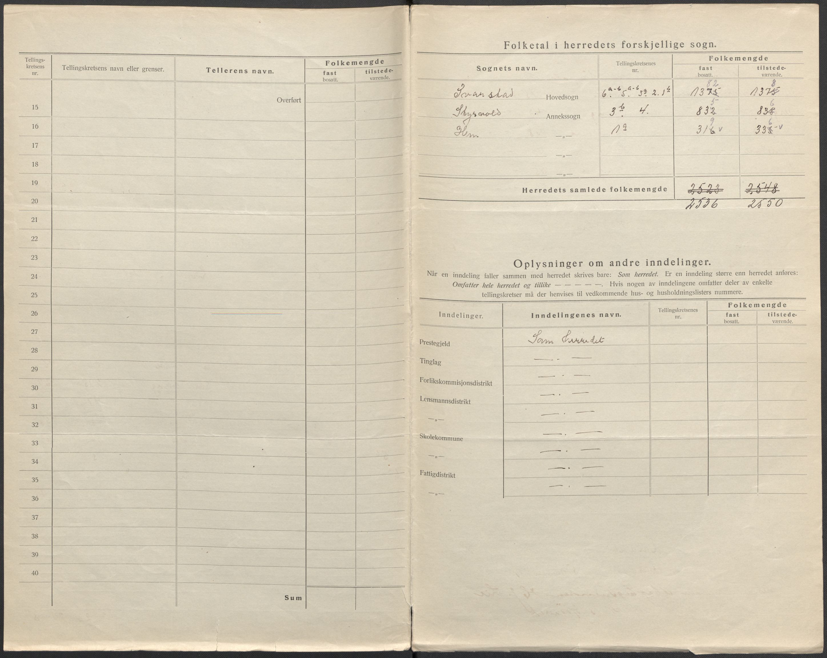 SAKO, 1920 census for Lardal, 1920, p. 3