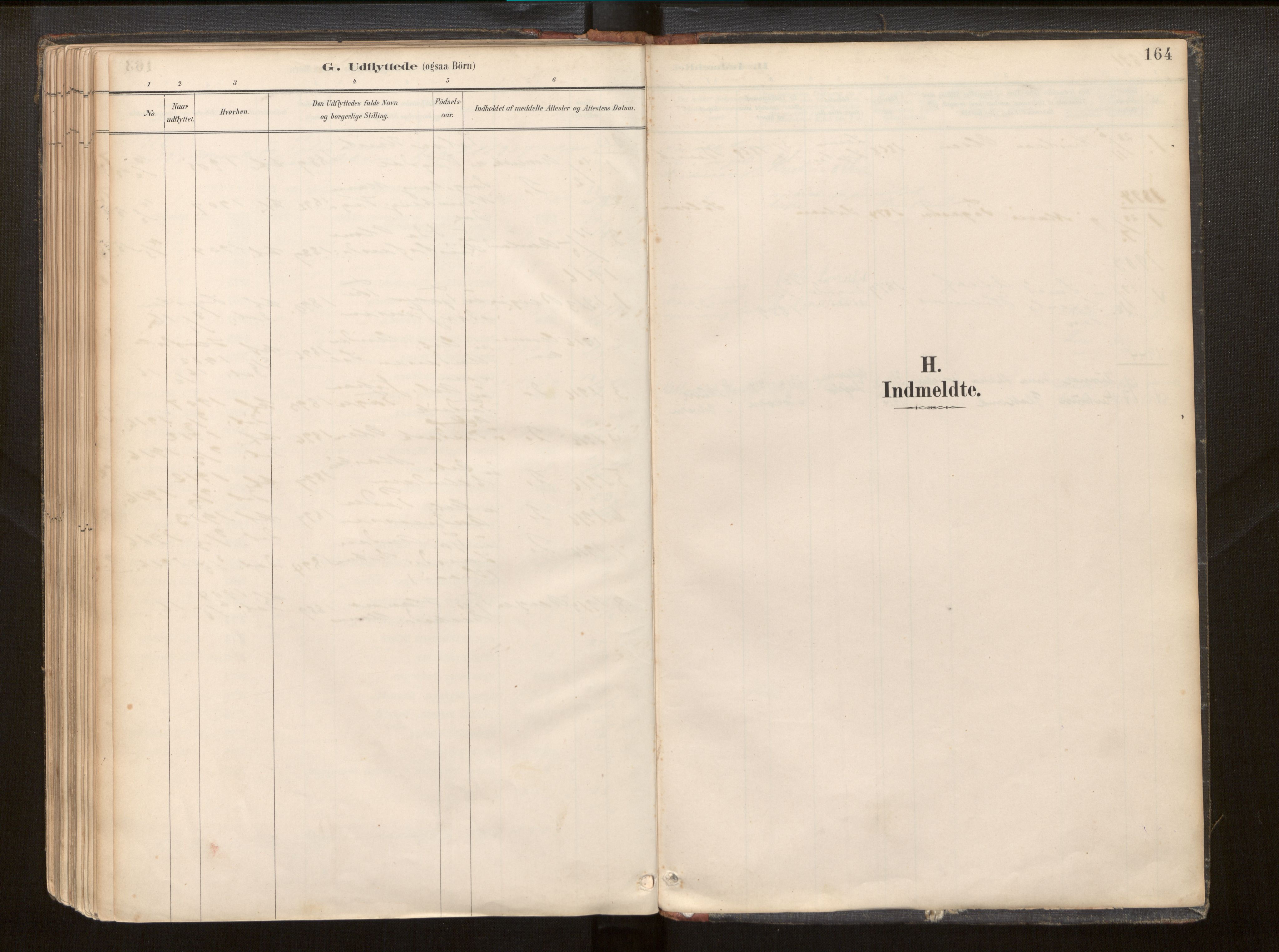 Hafslo sokneprestembete, AV/SAB-A-80301/H/Haa/Haac/L0001: Parish register (official) no. C 1, 1886-1944, p. 164