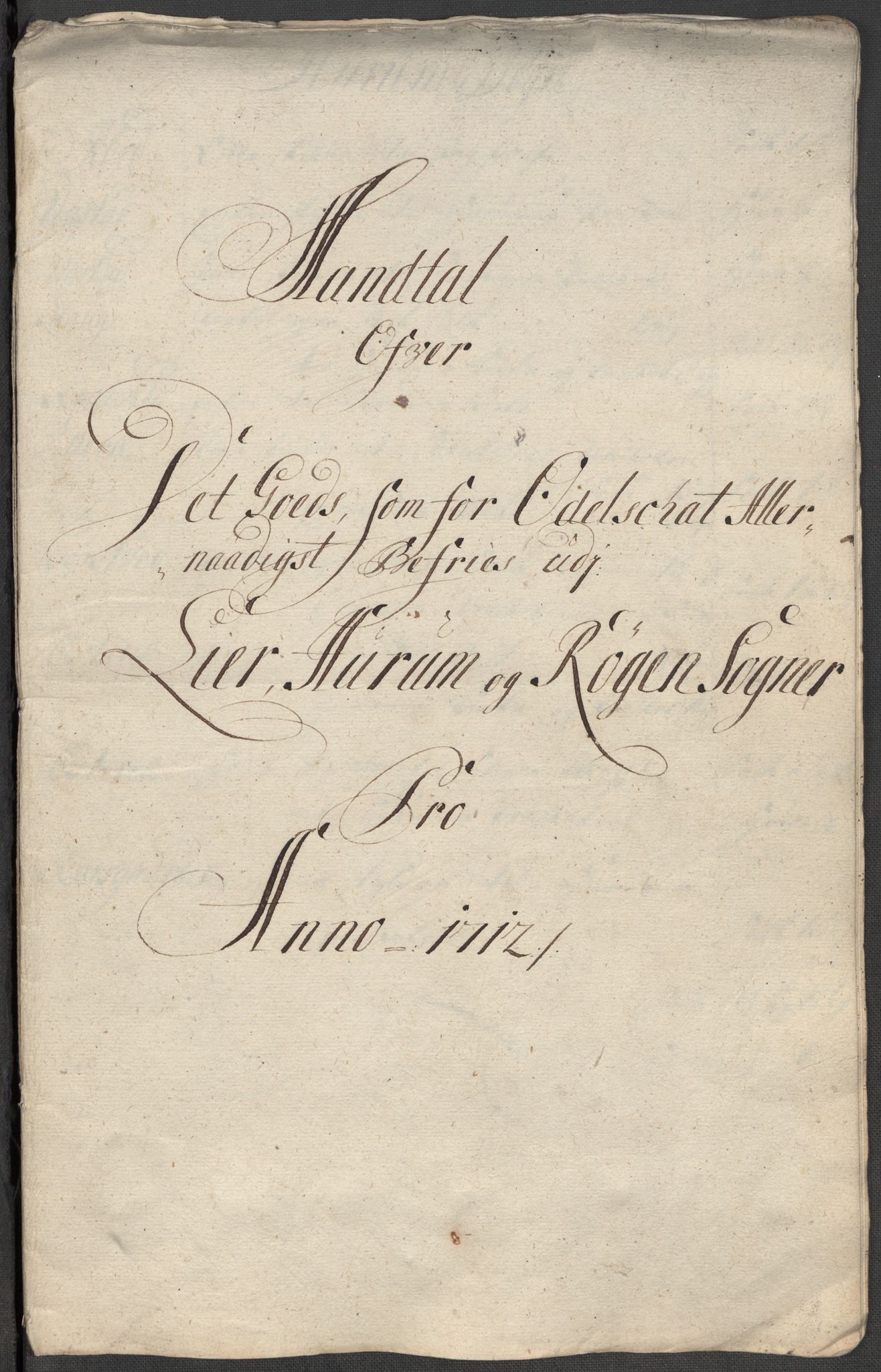 Rentekammeret inntil 1814, Reviderte regnskaper, Fogderegnskap, RA/EA-4092/R31/L1707: Fogderegnskap Hurum, Røyken, Eiker, Lier og Buskerud, 1712, p. 288