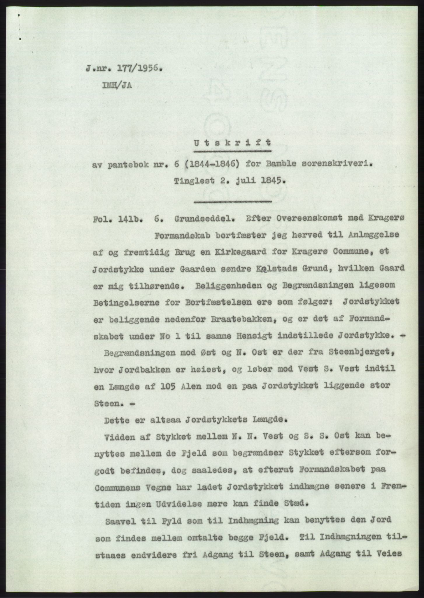 Statsarkivet i Kongsberg, SAKO/A-0001, 1955-1956, p. 261