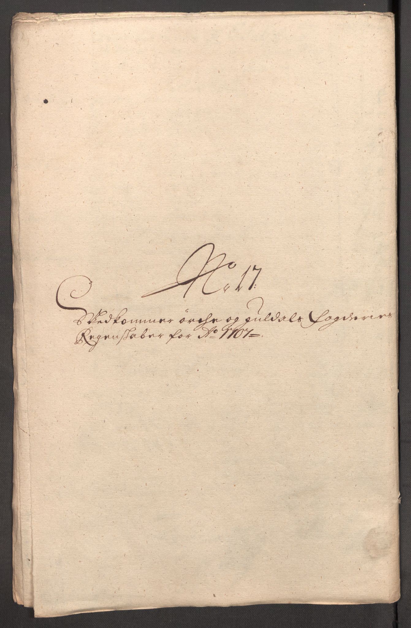 Rentekammeret inntil 1814, Reviderte regnskaper, Fogderegnskap, AV/RA-EA-4092/R60/L3957: Fogderegnskap Orkdal og Gauldal, 1707, p. 285