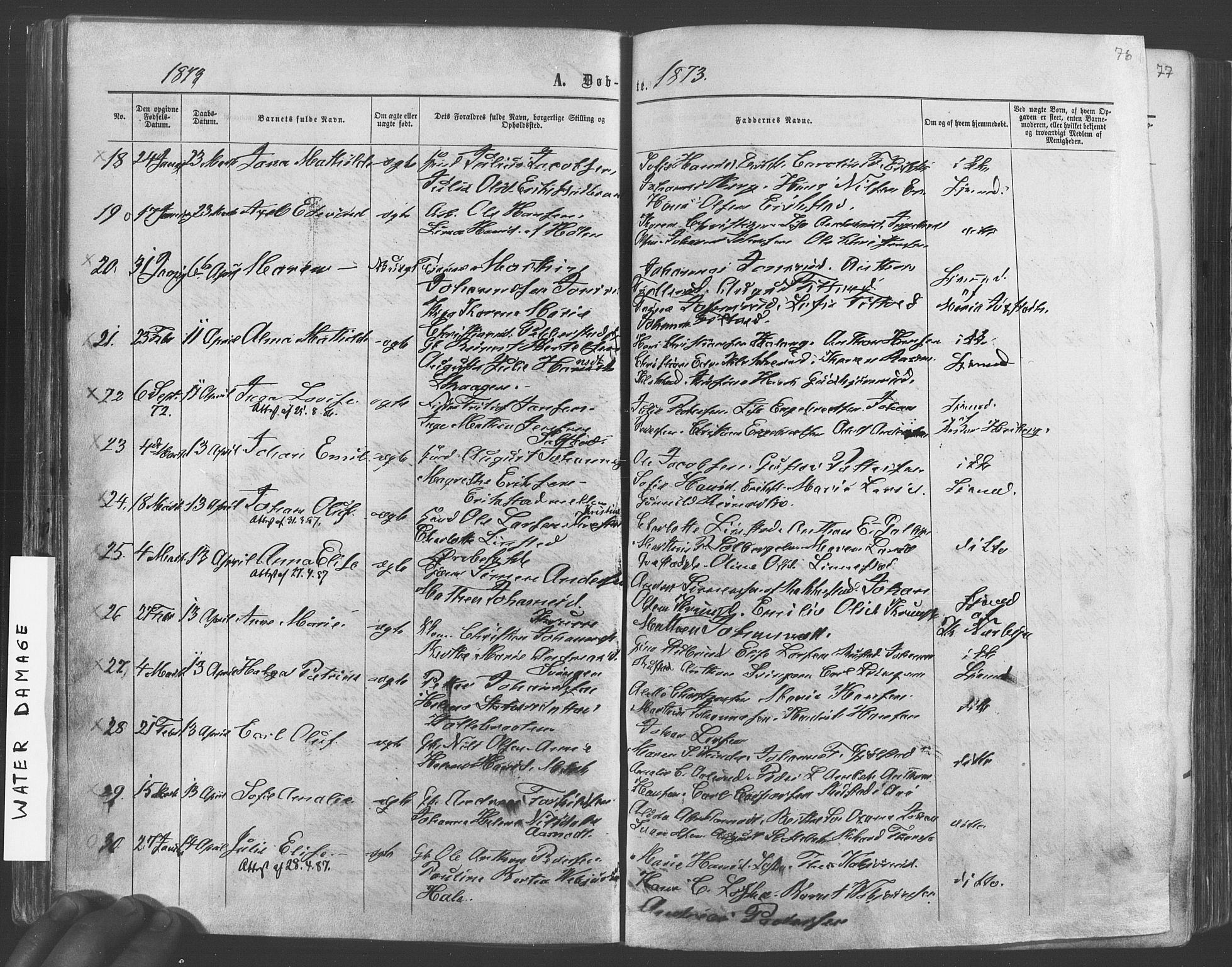 Vestby prestekontor Kirkebøker, SAO/A-10893/F/Fa/L0008: Parish register (official) no. I 8, 1863-1877, p. 76