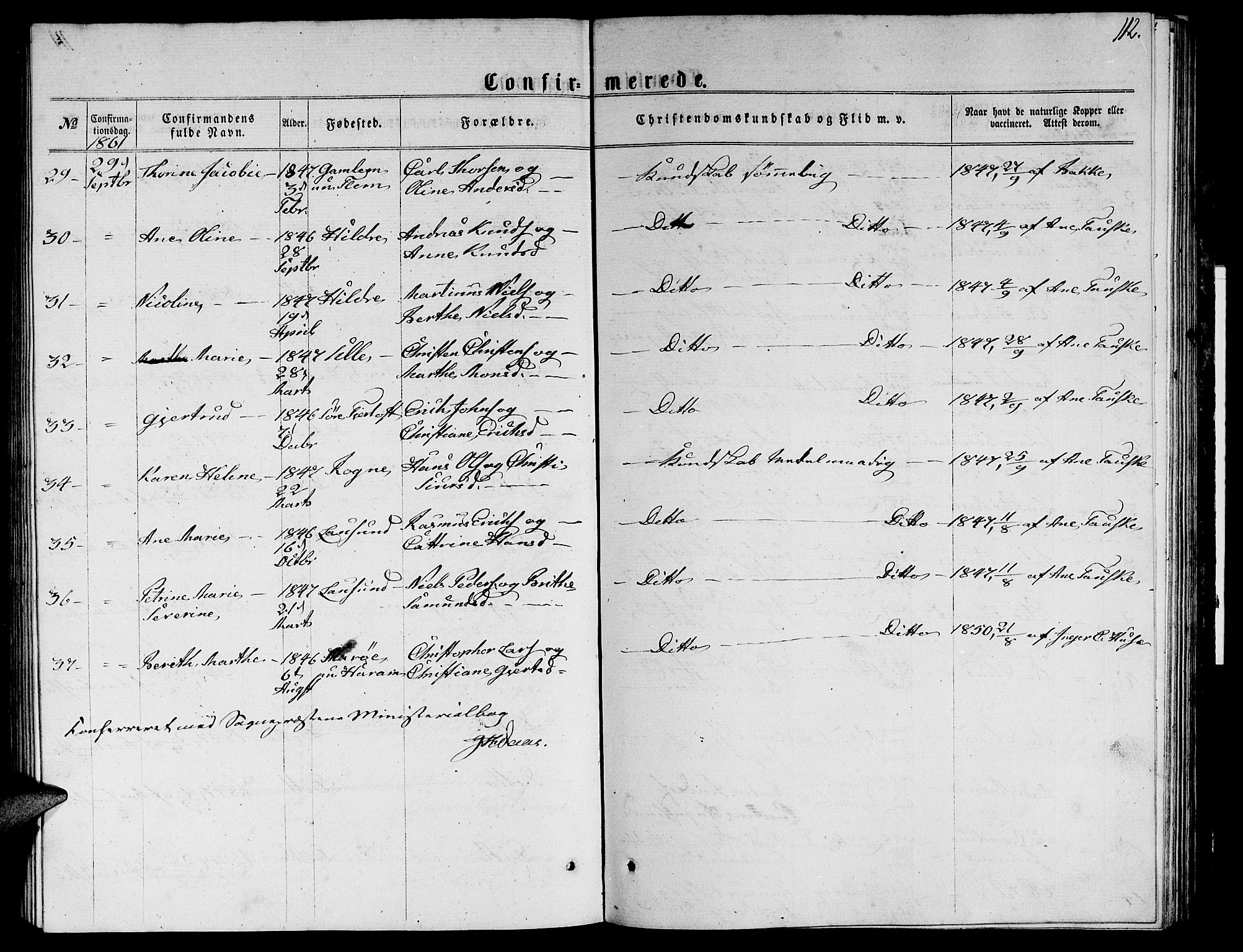 Ministerialprotokoller, klokkerbøker og fødselsregistre - Møre og Romsdal, AV/SAT-A-1454/536/L0508: Parish register (copy) no. 536C03, 1860-1870, p. 112