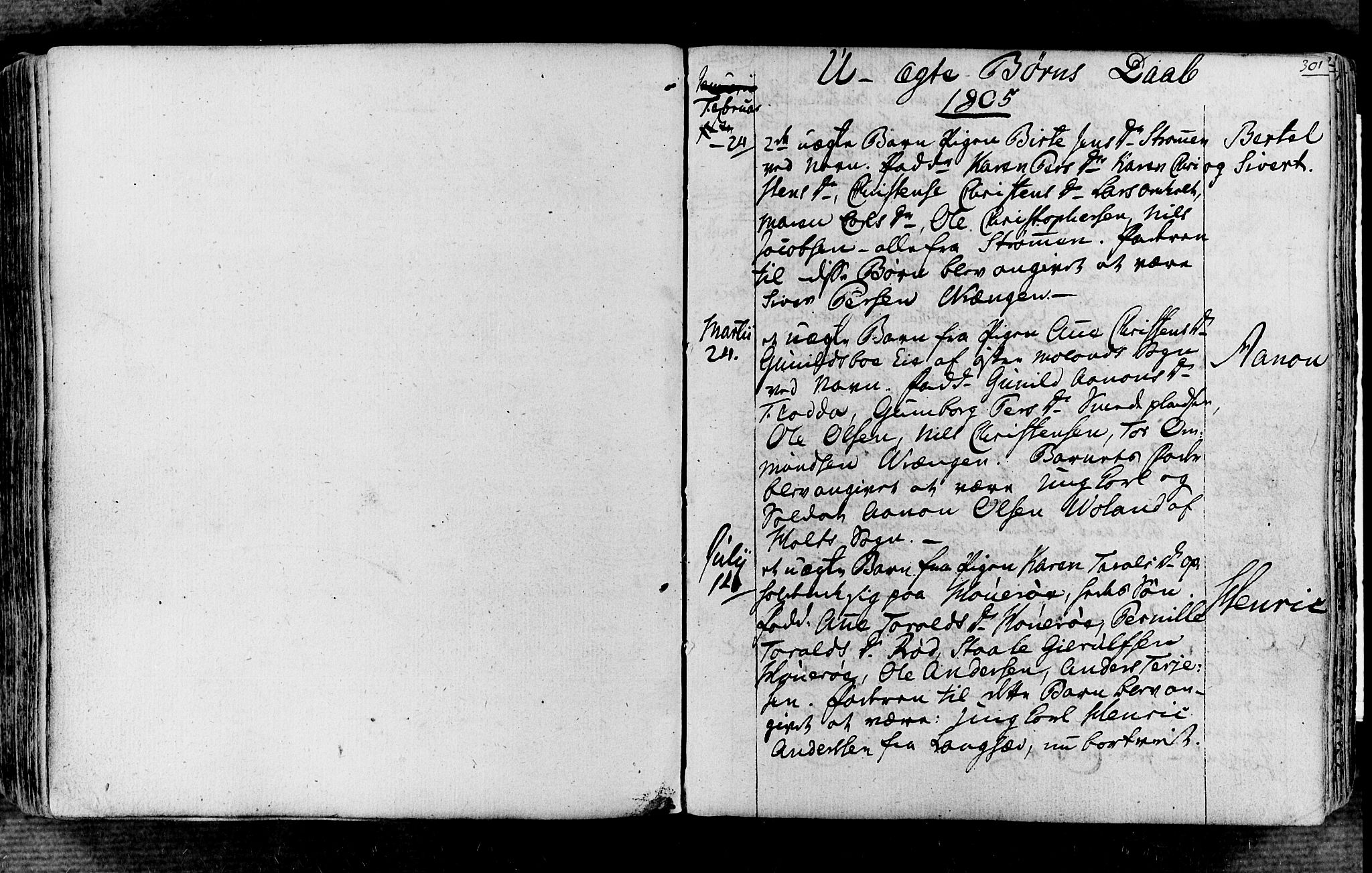 Øyestad sokneprestkontor, AV/SAK-1111-0049/F/Fa/L0011: Parish register (official) no. A 11, 1805-1824, p. 301