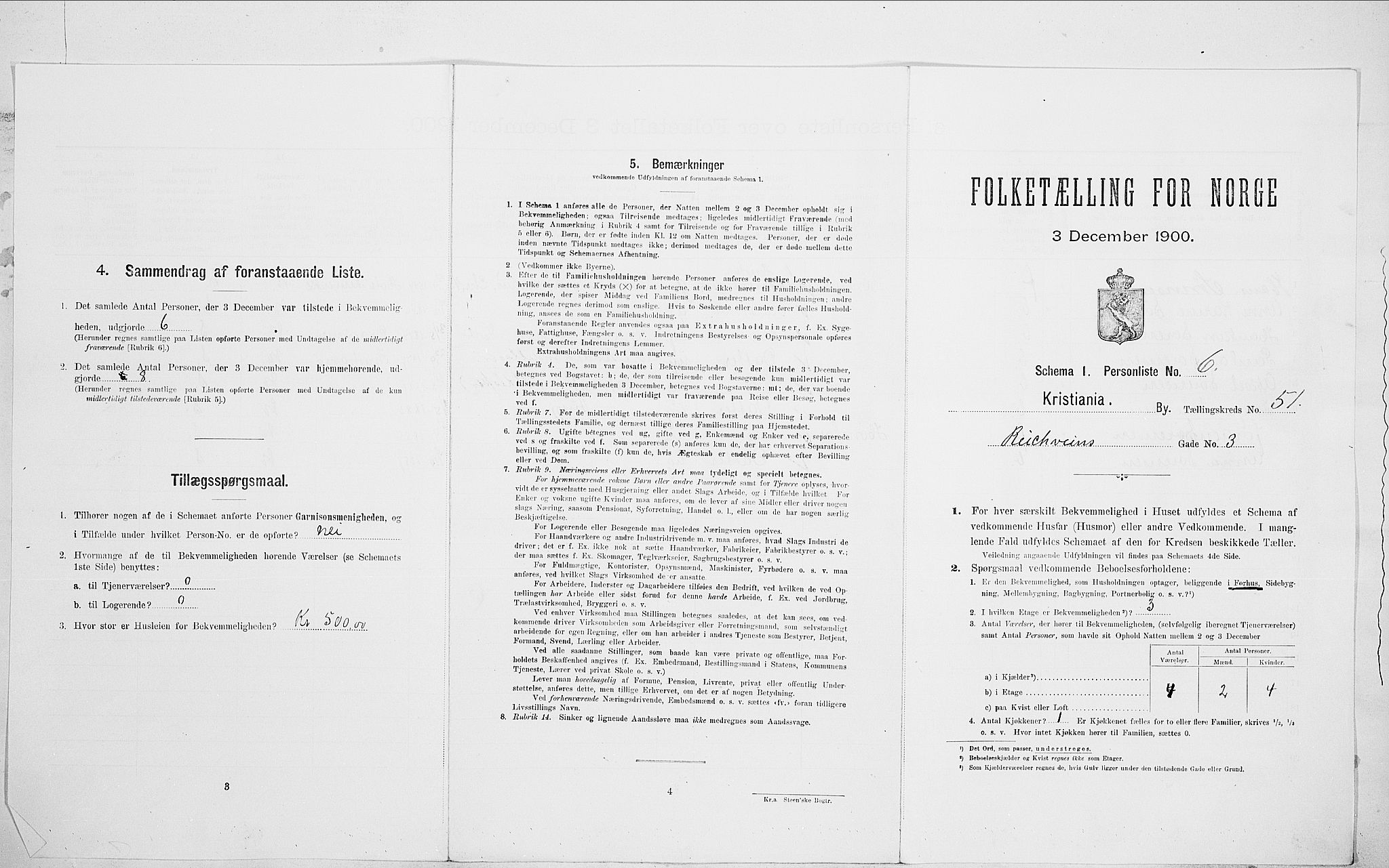 SAO, 1900 census for Kristiania, 1900, p. 74538