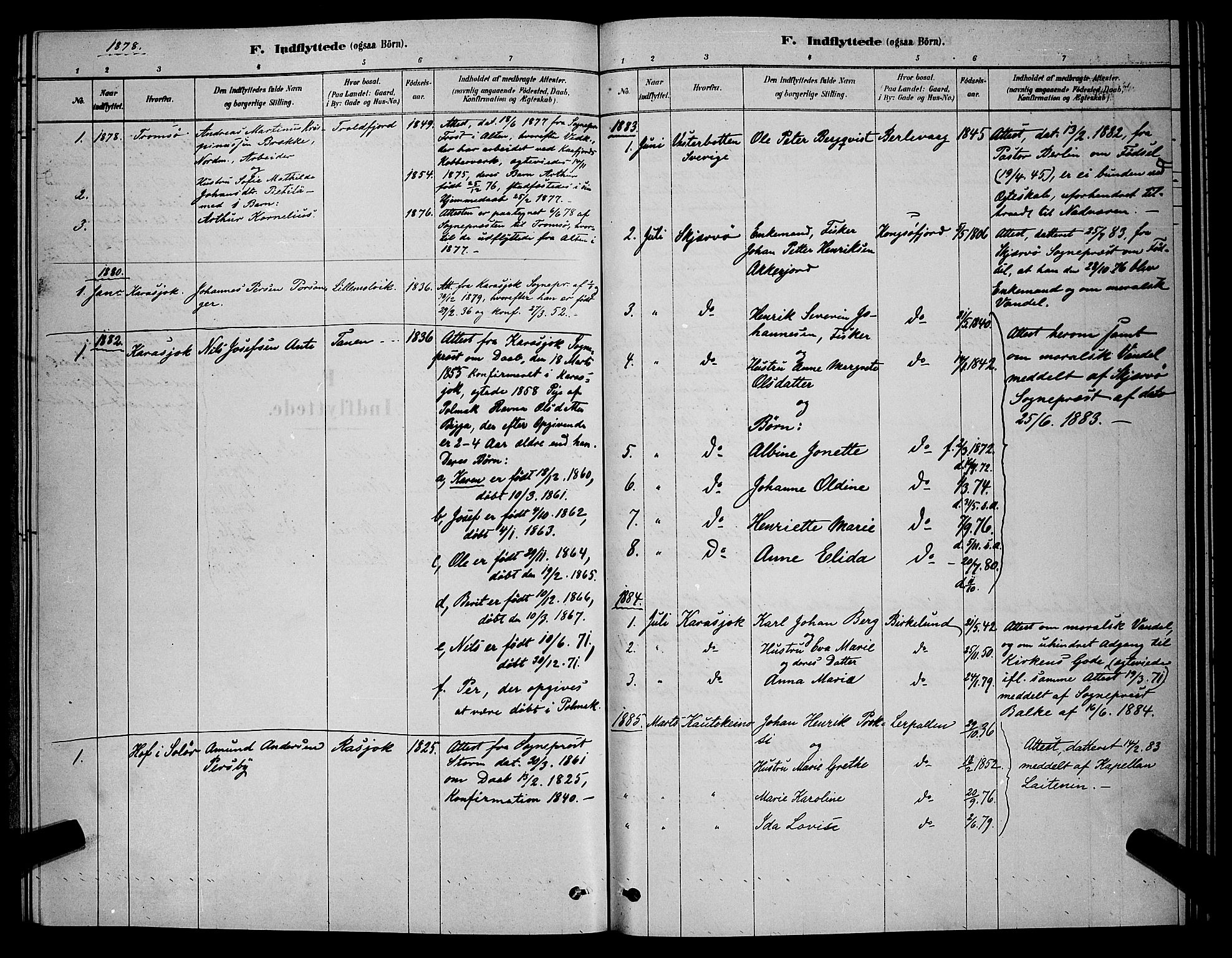 Tana sokneprestkontor, AV/SATØ-S-1334/H/Hb/L0003klokker: Parish register (copy) no. 3, 1878-1890