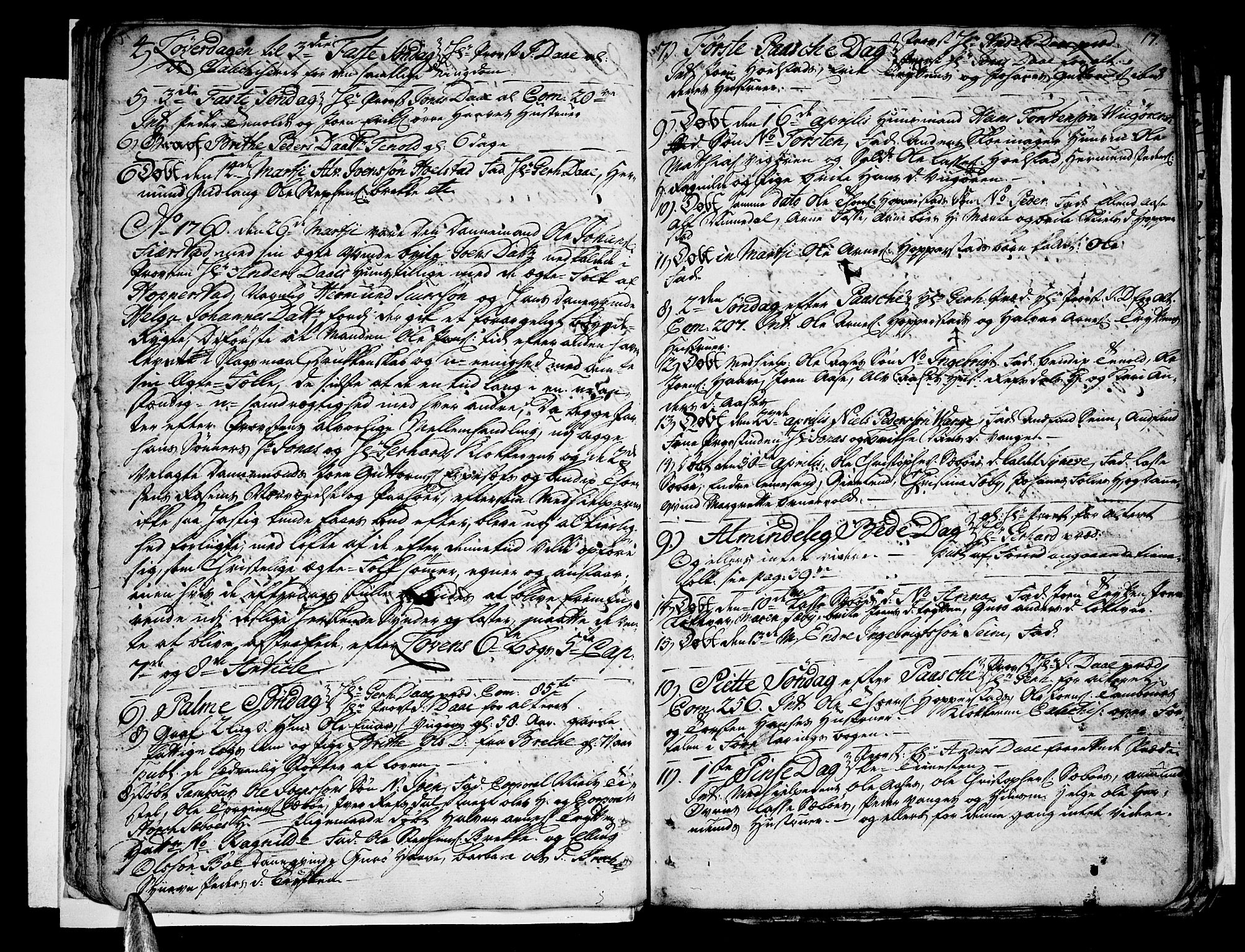 Vik sokneprestembete, AV/SAB-A-81501/H/Haa/Haaa/L0003: Parish register (official) no. A 3 / 1, 1755-1771, p. 17