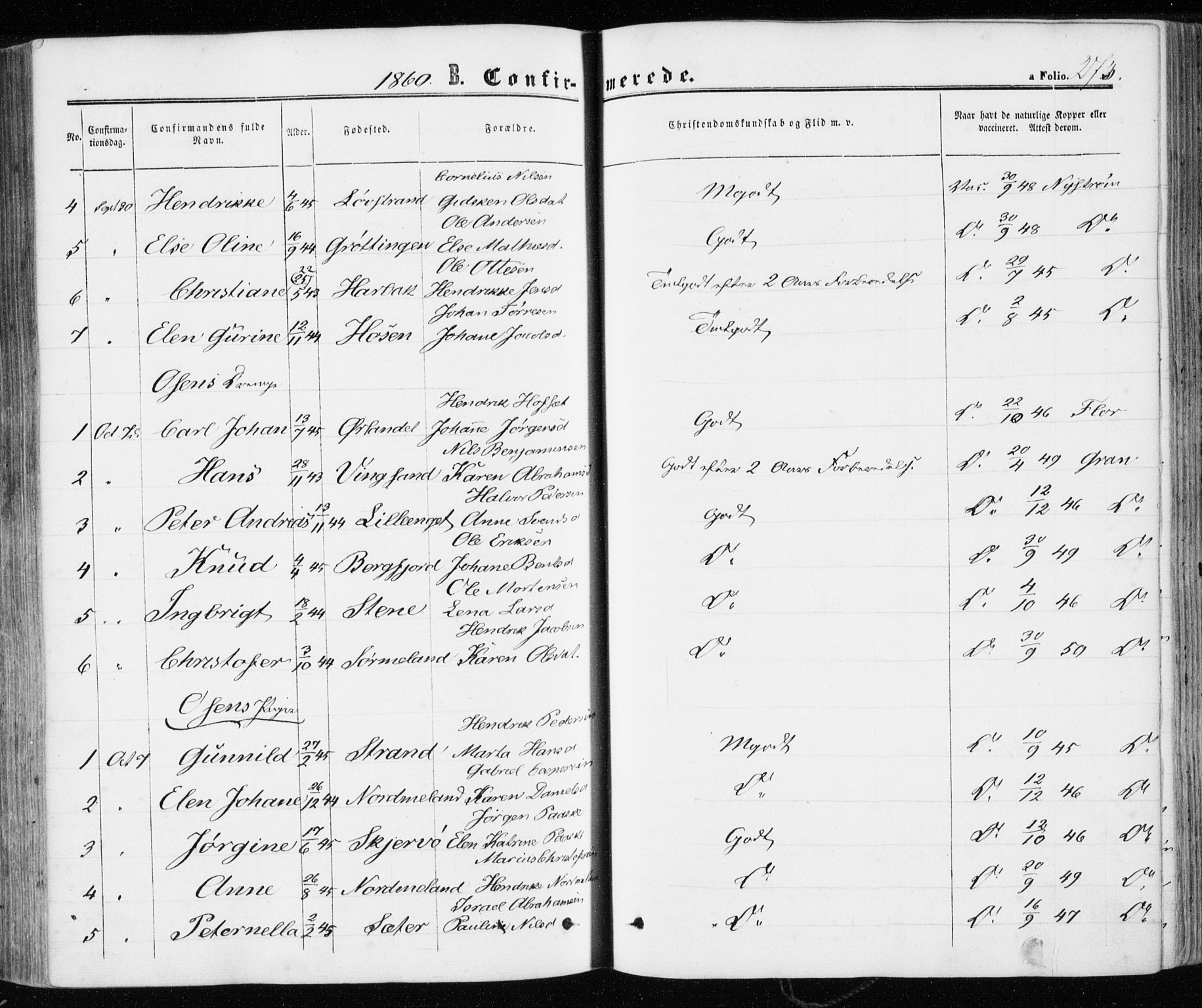 Ministerialprotokoller, klokkerbøker og fødselsregistre - Sør-Trøndelag, SAT/A-1456/657/L0705: Parish register (official) no. 657A06, 1858-1867, p. 273