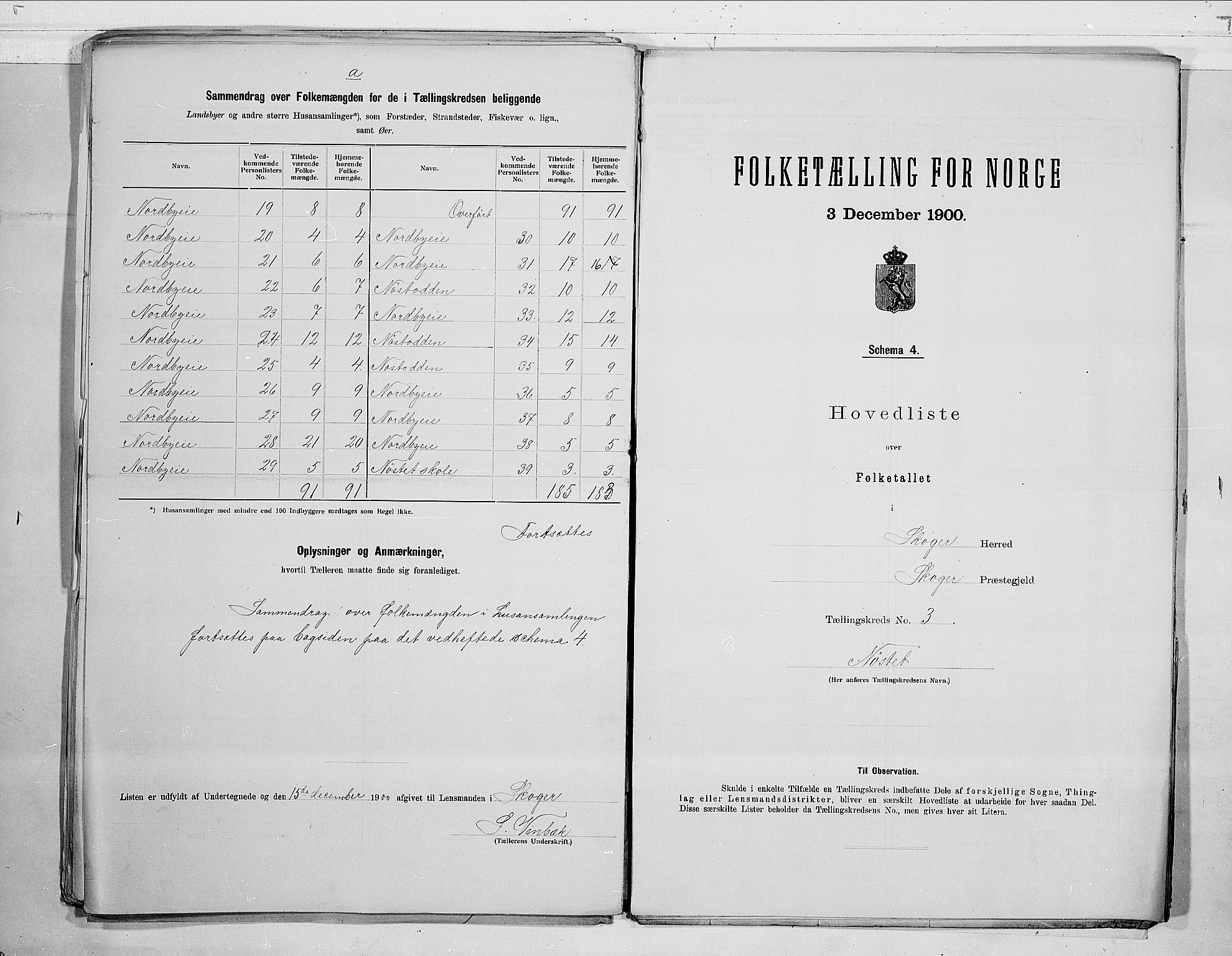 RA, 1900 census for Skoger, 1900, p. 10