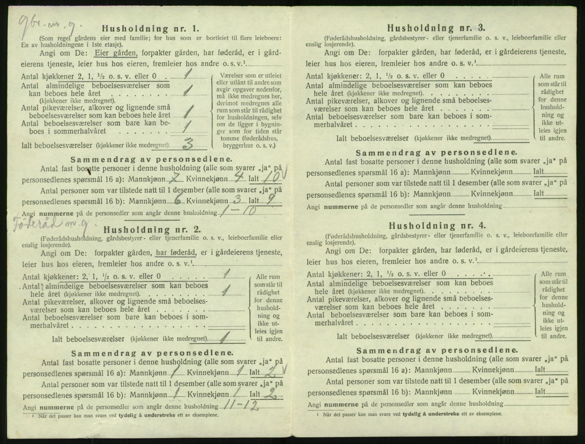 SAT, 1920 census for Norddal, 1920, p. 366