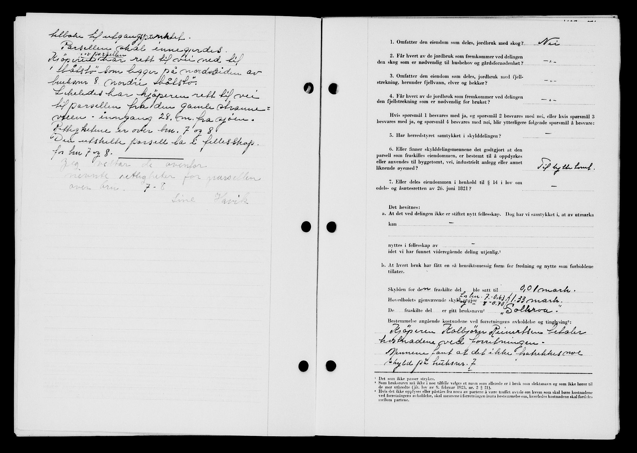 Lyngdal sorenskriveri, AV/SAK-1221-0004/G/Gb/L0670: Mortgage book no. A XVI, 1954-1954, Diary no: : 486/1954