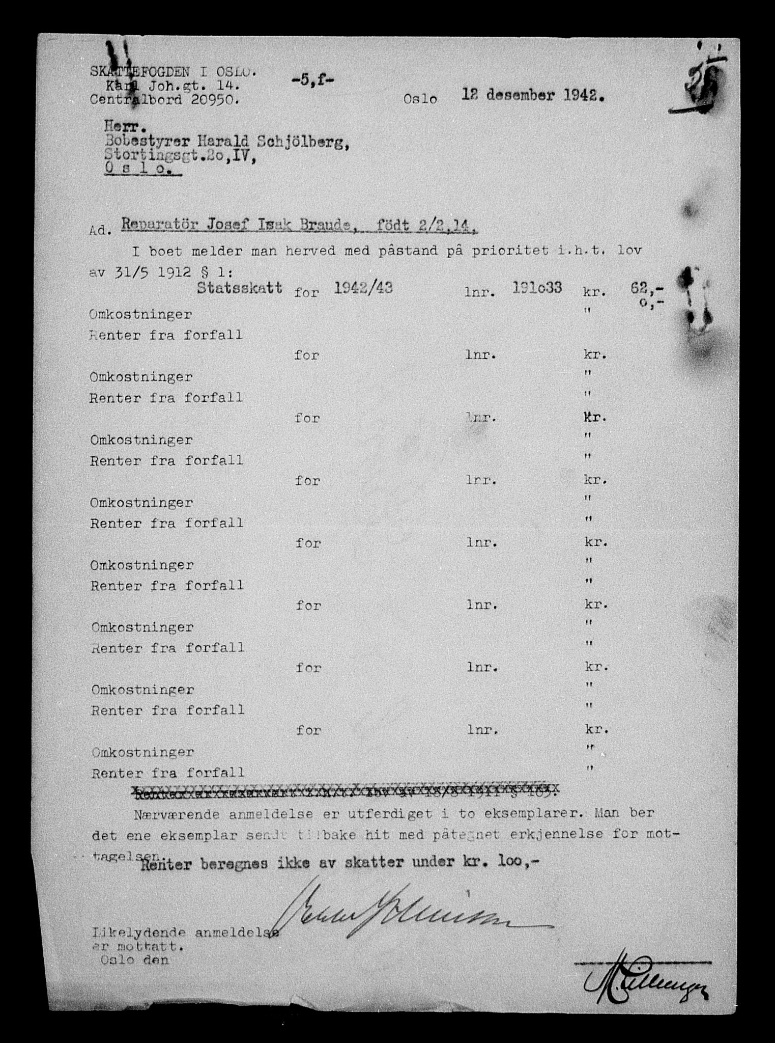 Justisdepartementet, Tilbakeføringskontoret for inndratte formuer, AV/RA-S-1564/H/Hc/Hcc/L0927: --, 1945-1947, p. 506