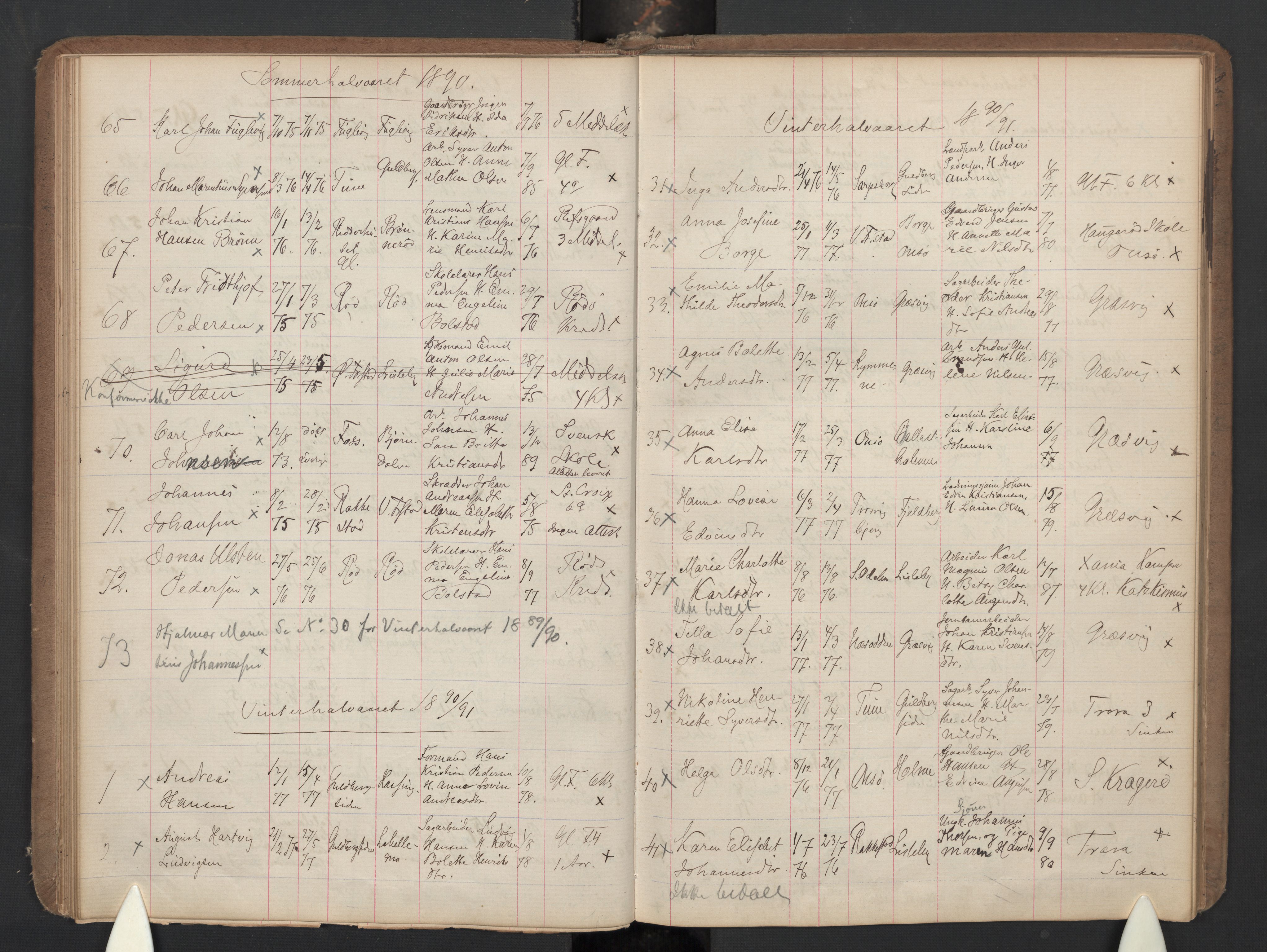 Glemmen prestekontor Kirkebøker, SAO/A-10908/G/Ga/L0005a: Parish register (copy) no. 5A, 1885-1901