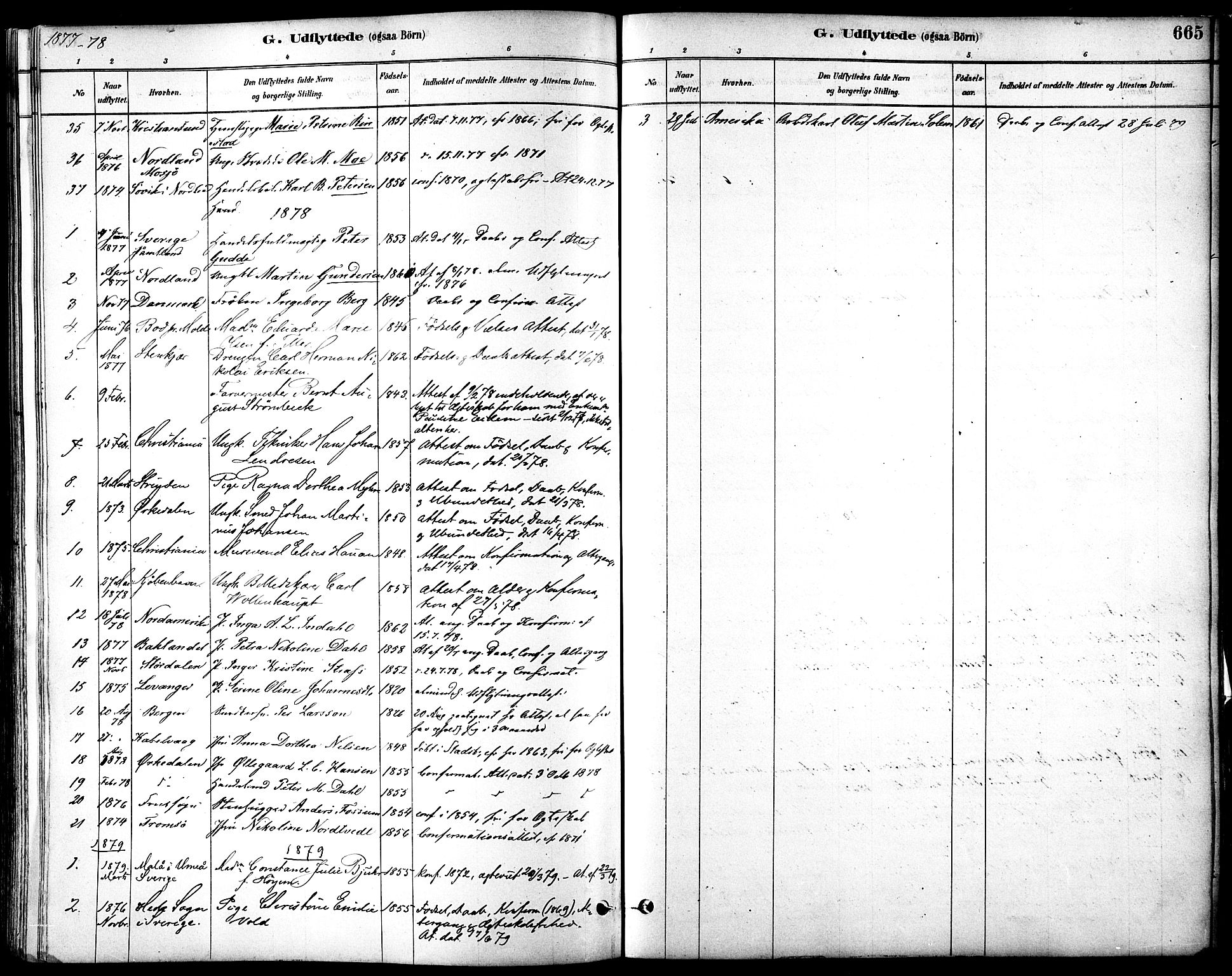 Ministerialprotokoller, klokkerbøker og fødselsregistre - Sør-Trøndelag, SAT/A-1456/601/L0058: Parish register (official) no. 601A26, 1877-1891, p. 665