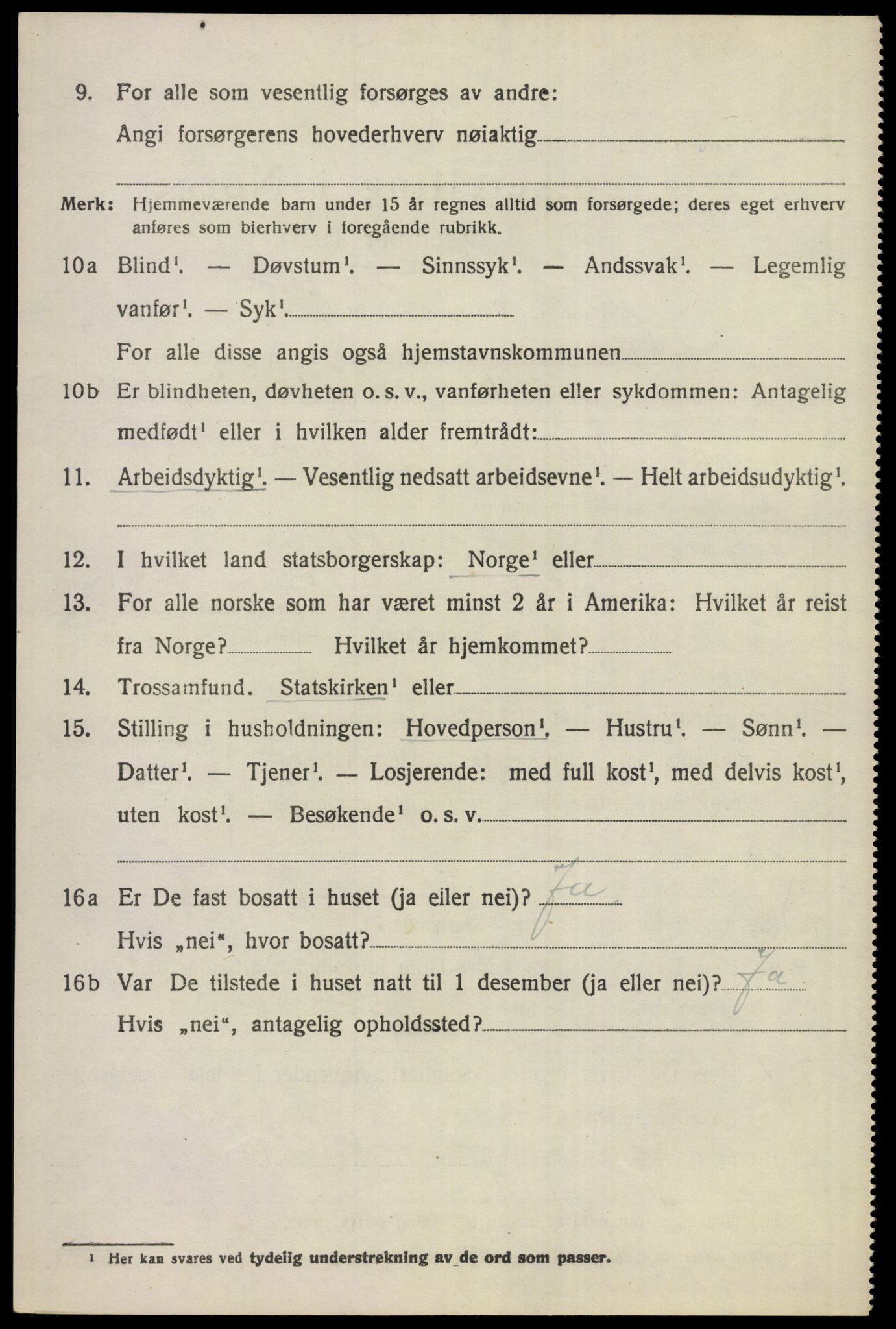 SAKO, 1920 census for Ådal, 1920, p. 3013