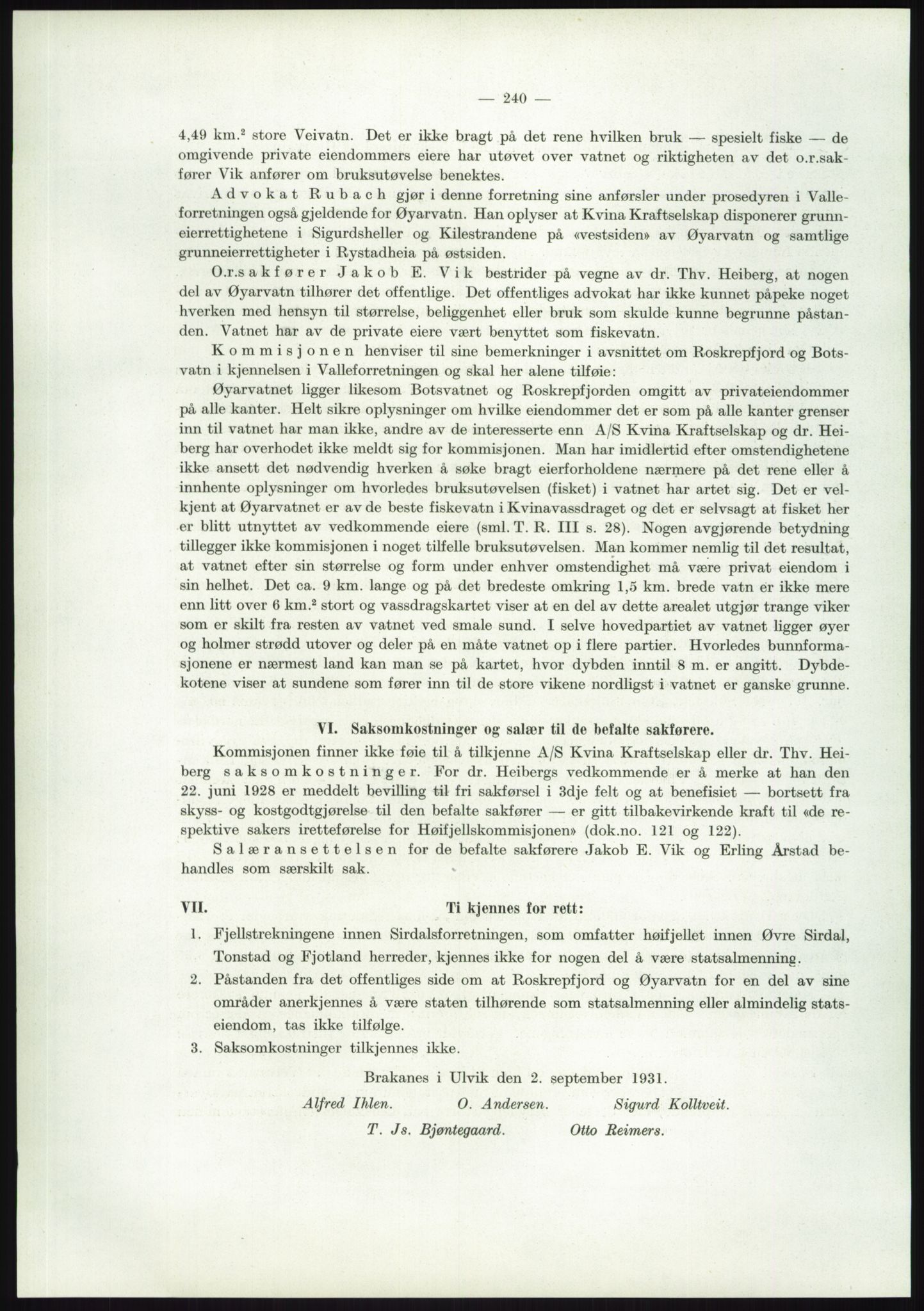 Høyfjellskommisjonen, AV/RA-S-1546/X/Xa/L0001: Nr. 1-33, 1909-1953, p. 1575