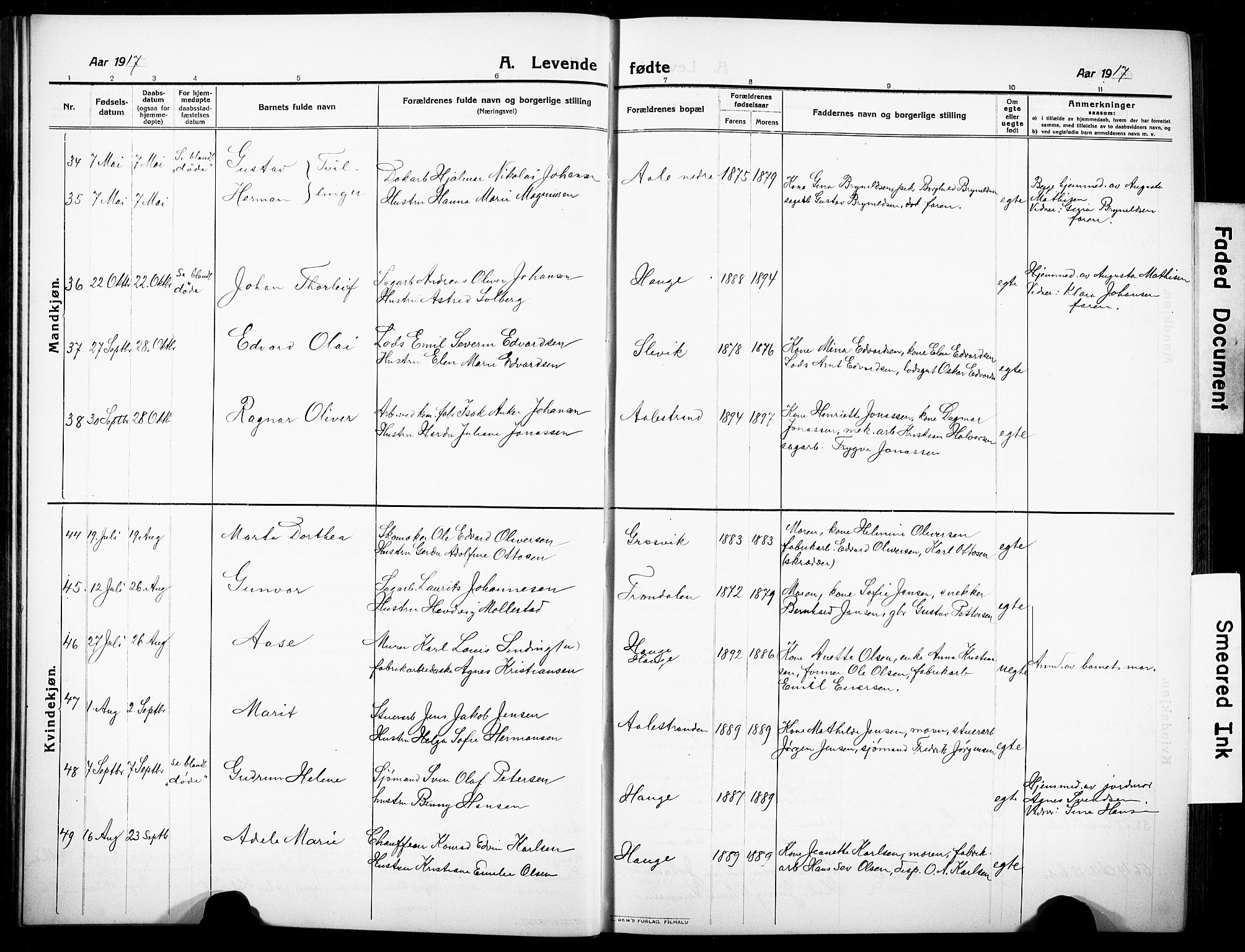 Onsøy prestekontor Kirkebøker, AV/SAO-A-10914/G/Gb/L0002: Parish register (copy) no. II 2, 1911-1933