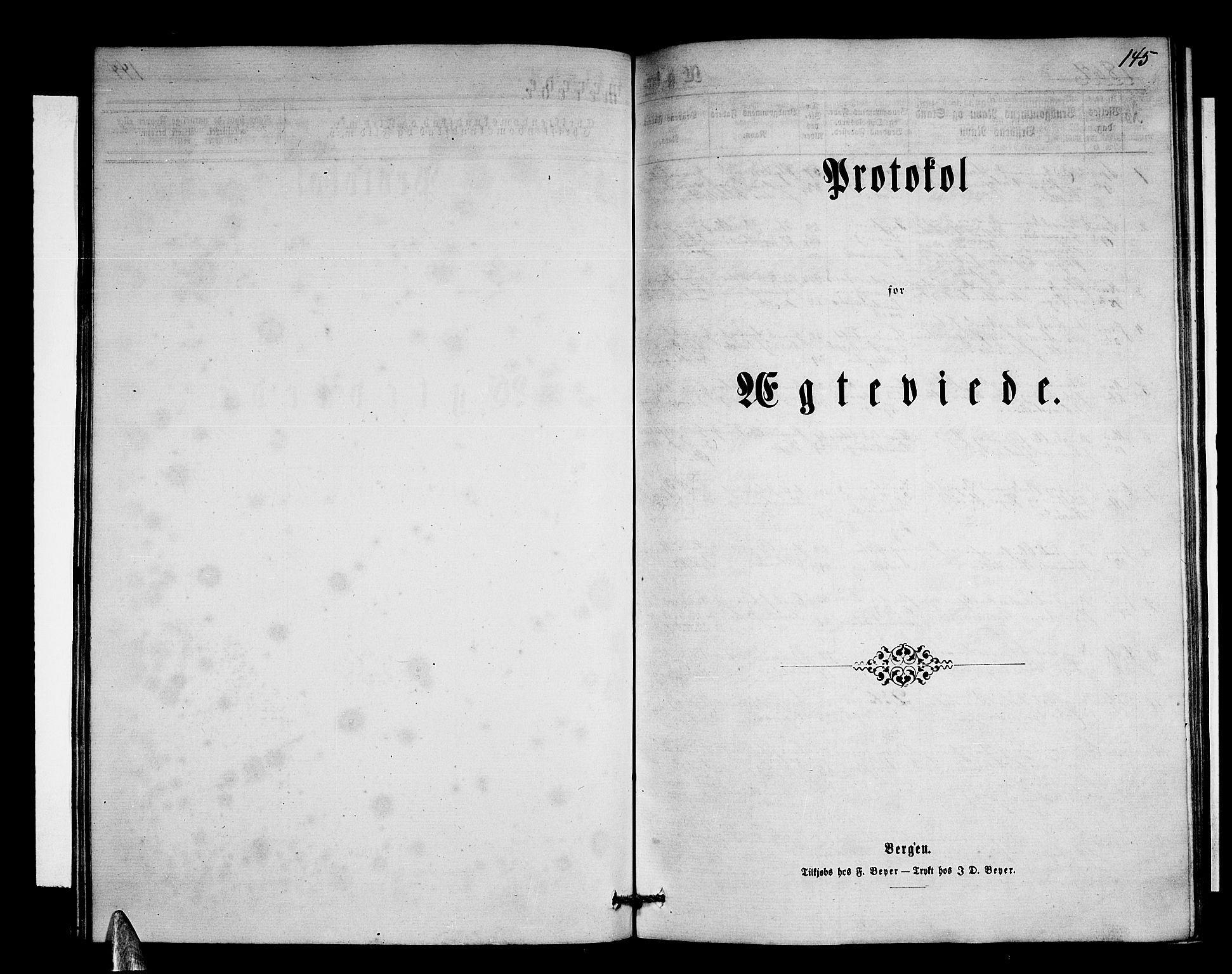 Stord sokneprestembete, SAB/A-78201/H/Hab: Parish register (copy) no. A 1, 1864-1878, p. 145