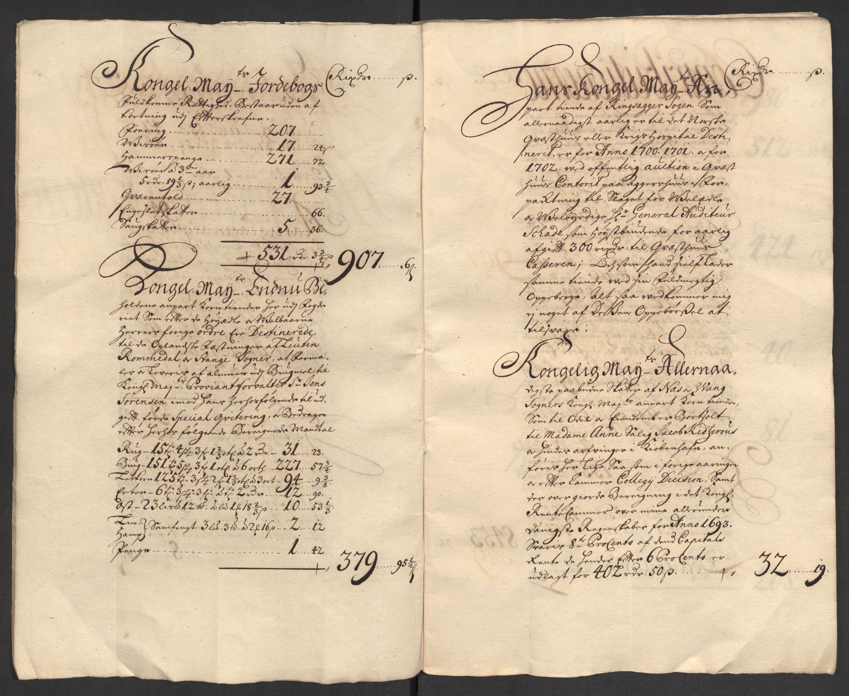 Rentekammeret inntil 1814, Reviderte regnskaper, Fogderegnskap, AV/RA-EA-4092/R16/L1040: Fogderegnskap Hedmark, 1701-1702, p. 6