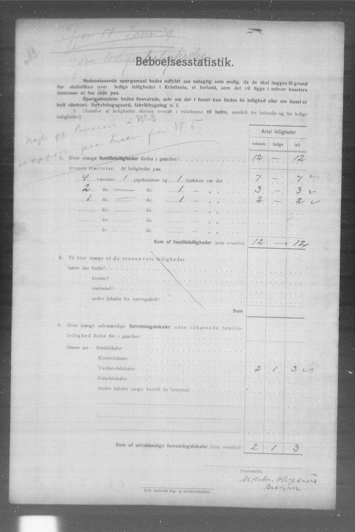 OBA, Municipal Census 1904 for Kristiania, 1904, p. 23987