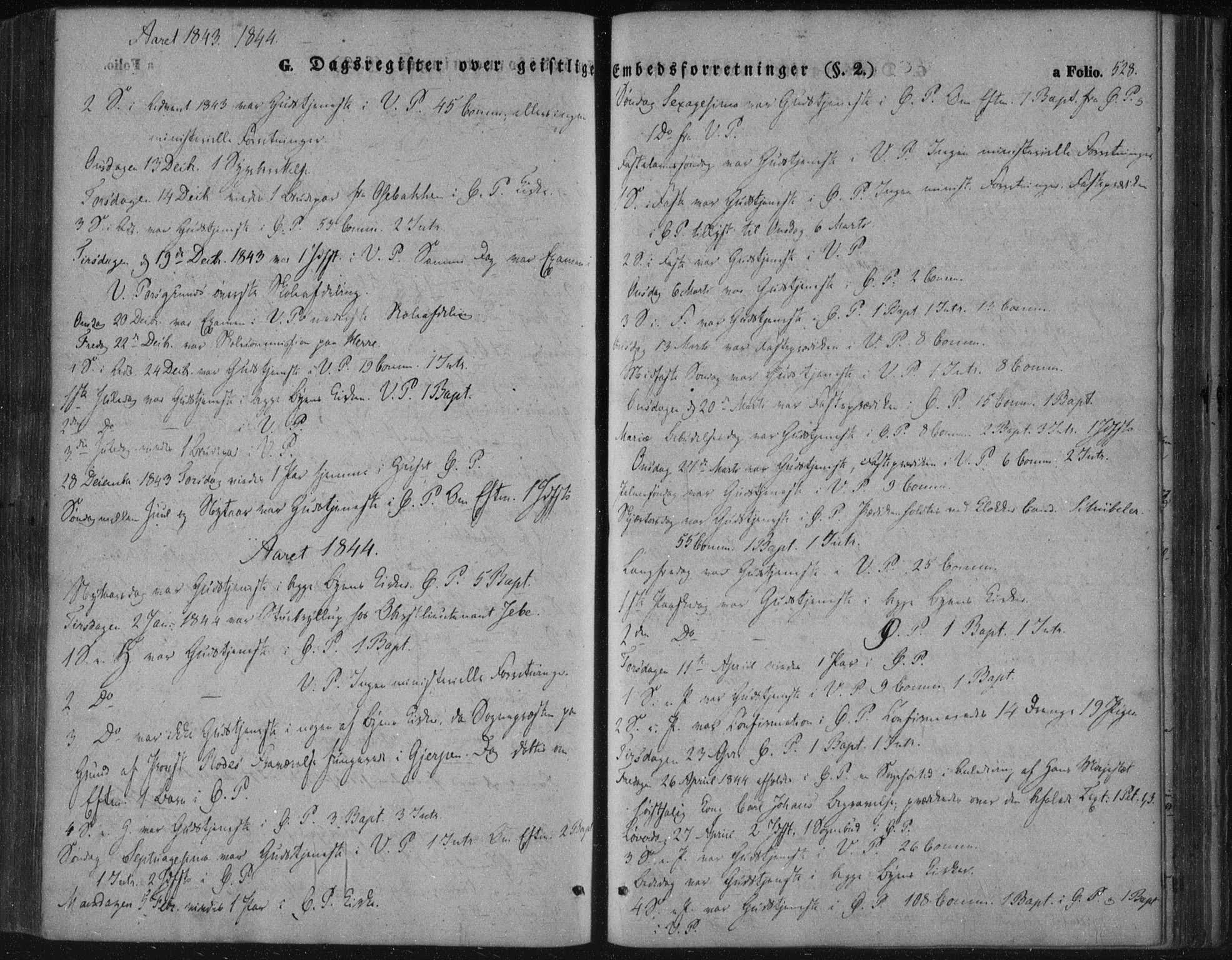 Porsgrunn kirkebøker , SAKO/A-104/F/Fa/L0006: Parish register (official) no. 6, 1841-1857, p. 528