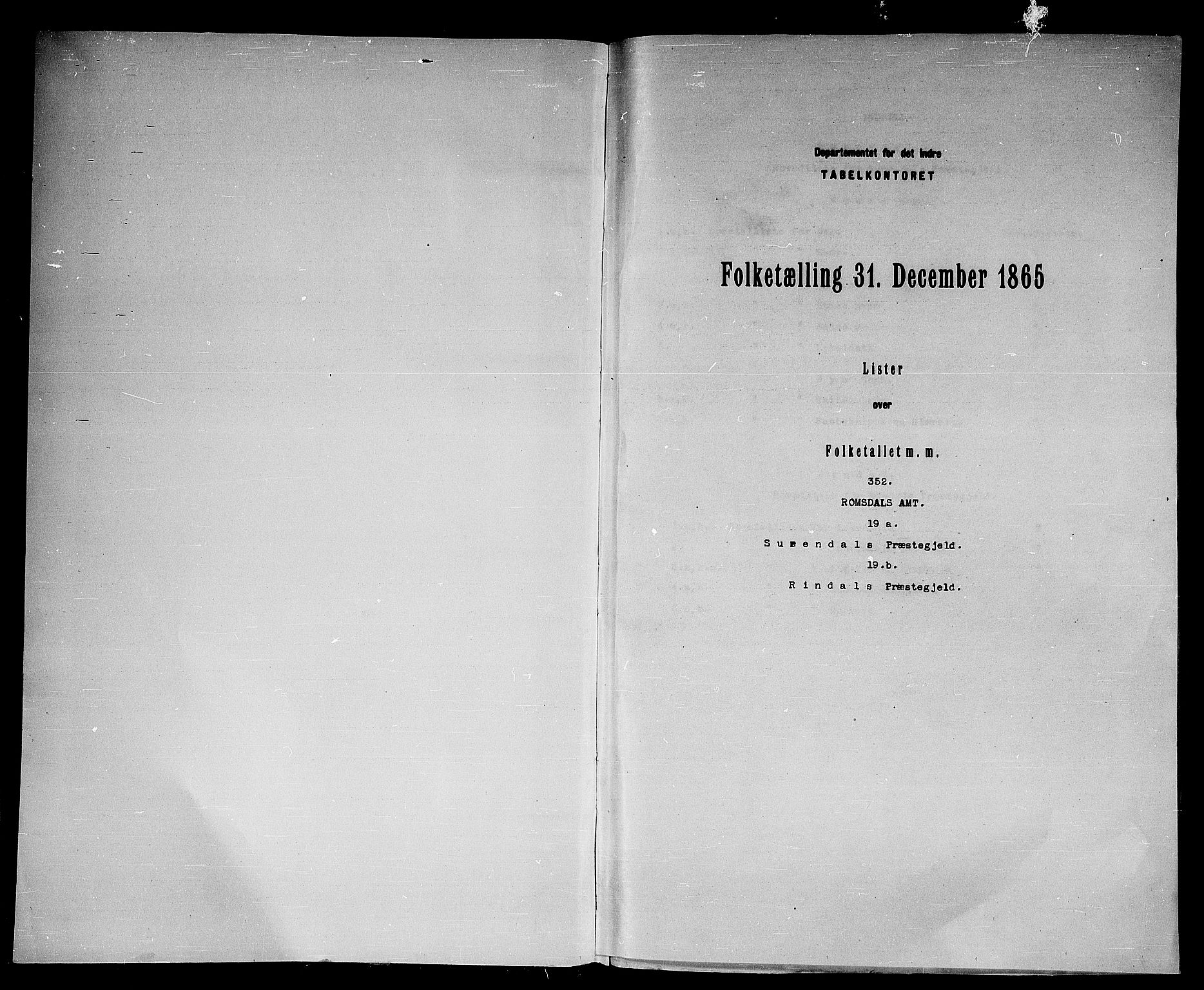 RA, 1865 census for Surnadal, 1865, p. 3