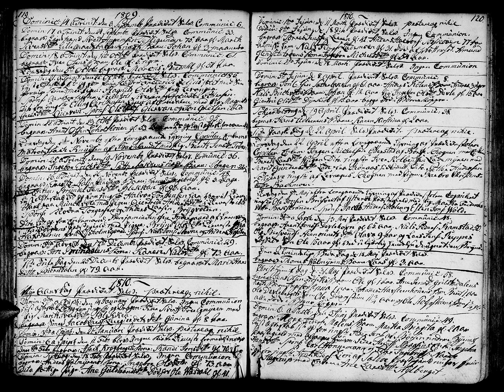Ministerialprotokoller, klokkerbøker og fødselsregistre - Sør-Trøndelag, SAT/A-1456/606/L0280: Parish register (official) no. 606A02 /1, 1781-1817, p. 119-120
