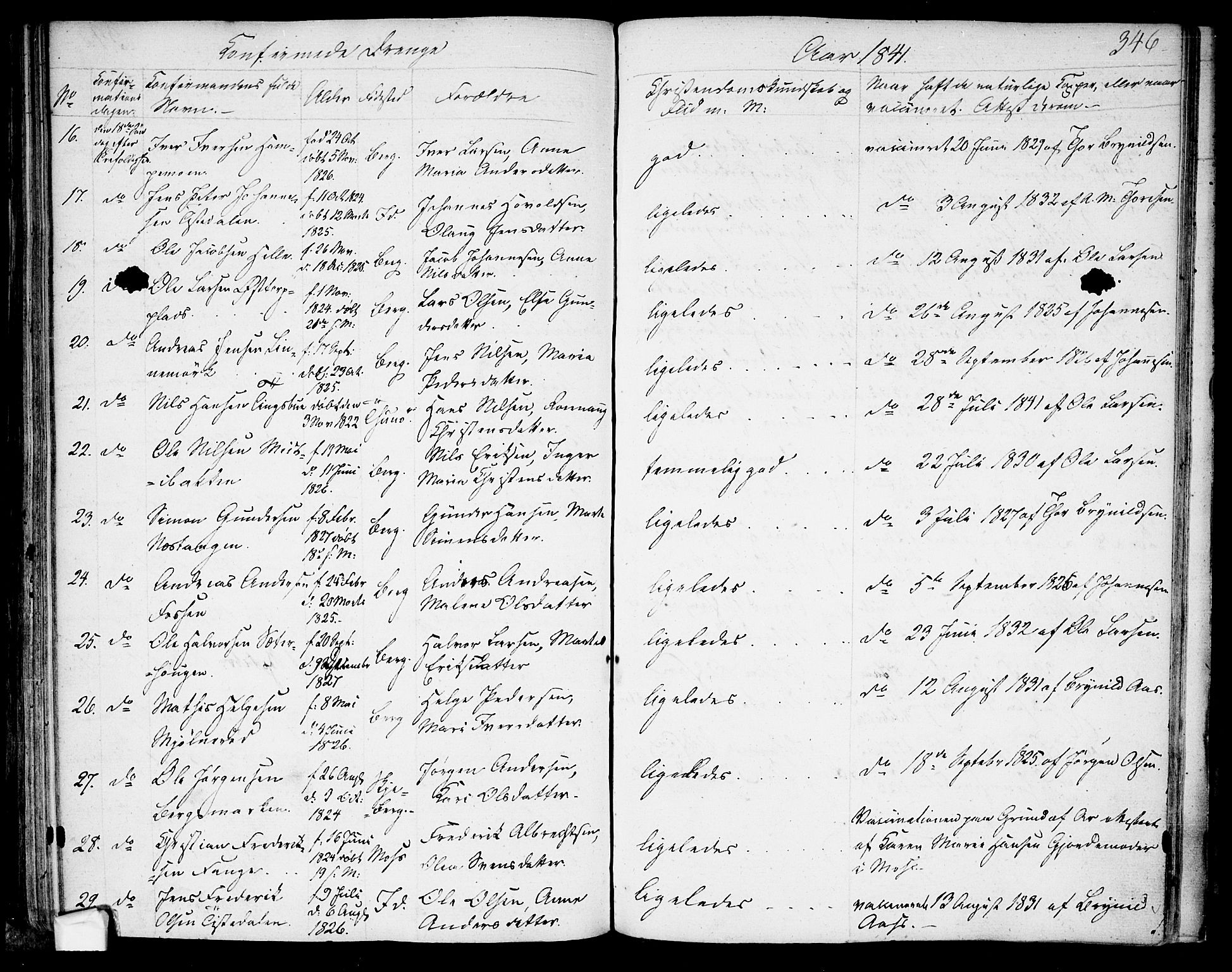 Berg prestekontor Kirkebøker, SAO/A-10902/F/Fa/L0003: Parish register (official) no. I 3, 1832-1842, p. 346