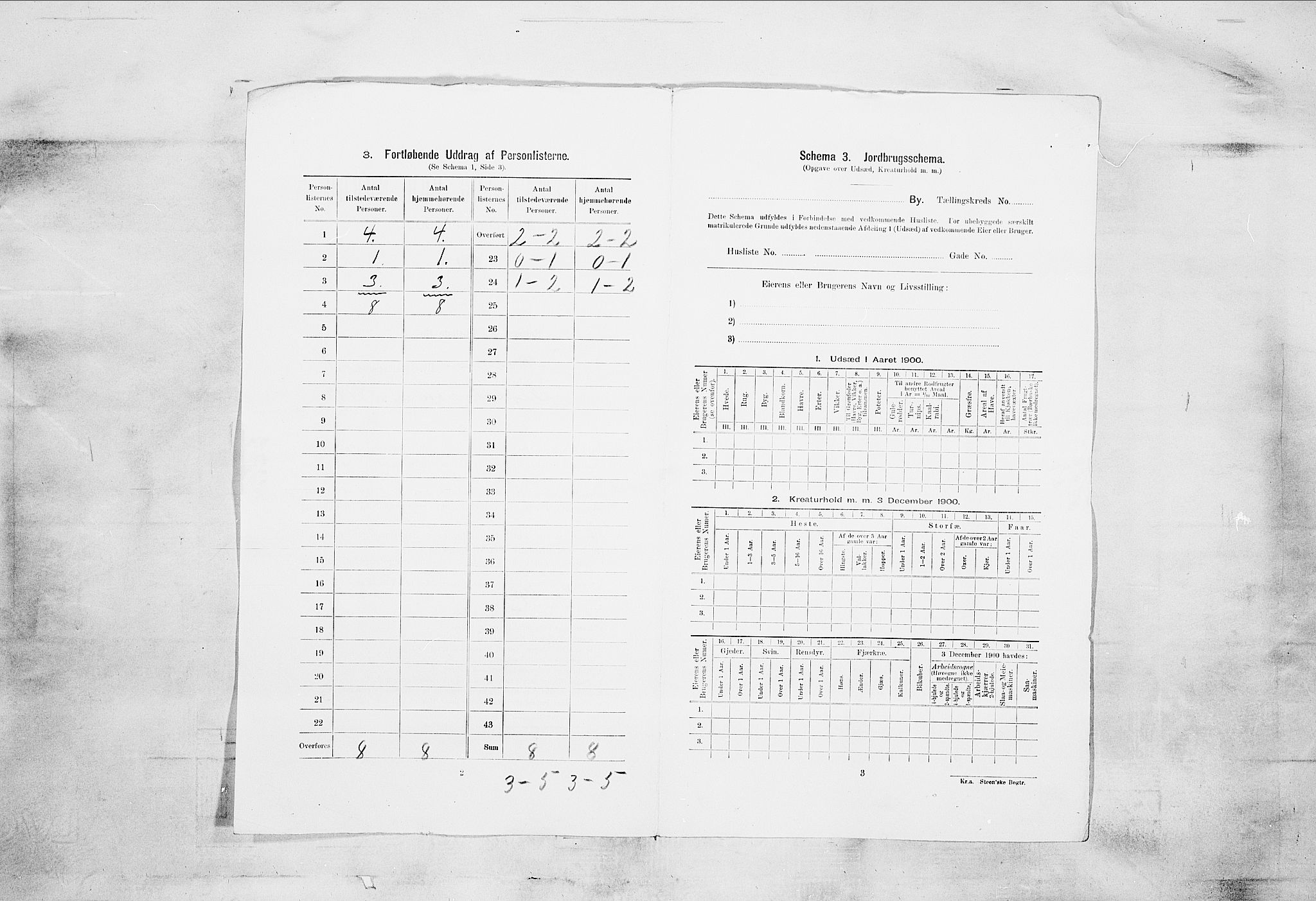 SAKO, 1900 census for Skien, 1900, p. 1437