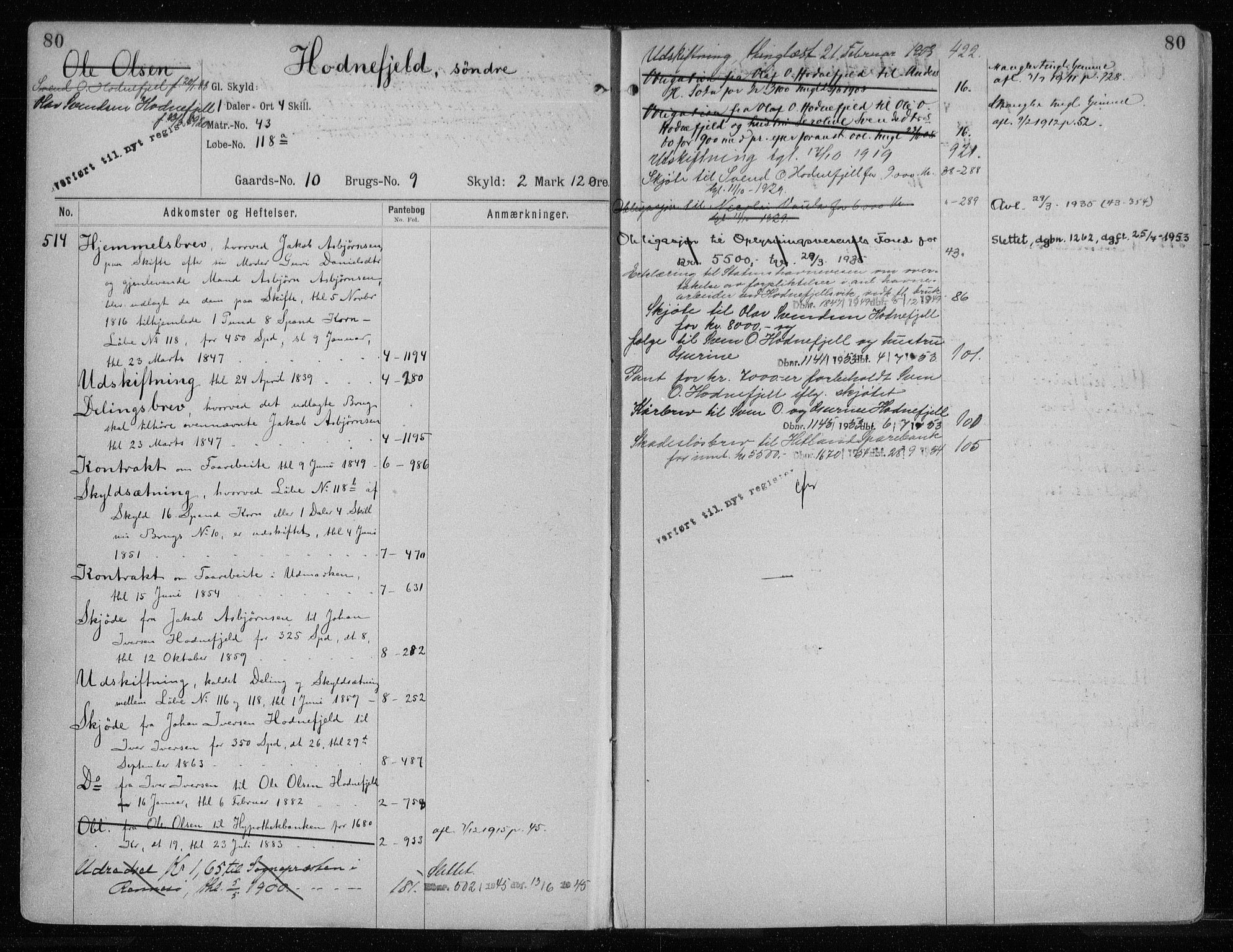 Ryfylke tingrett, AV/SAST-A-100055/001/II/IIA/L0020: Mortgage register no. II A 20, 1899, p. 80