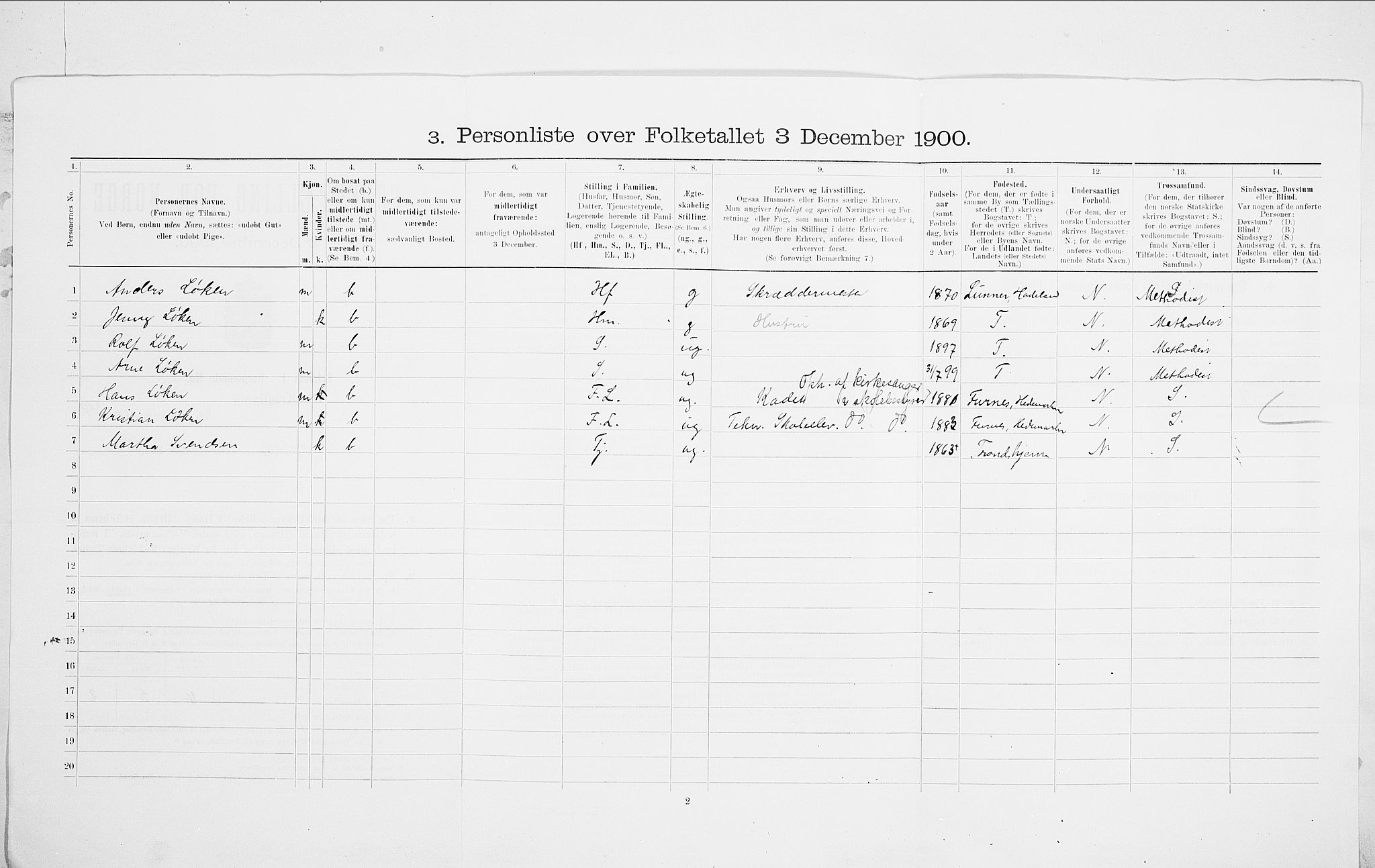 SAO, 1900 census for Kristiania, 1900, p. 75124