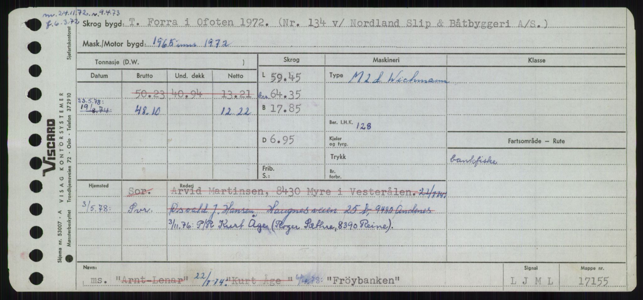 Sjøfartsdirektoratet med forløpere, Skipsmålingen, AV/RA-S-1627/H/Ha/L0002/0001: Fartøy, Eik-Hill / Fartøy, Eik-F, p. 859