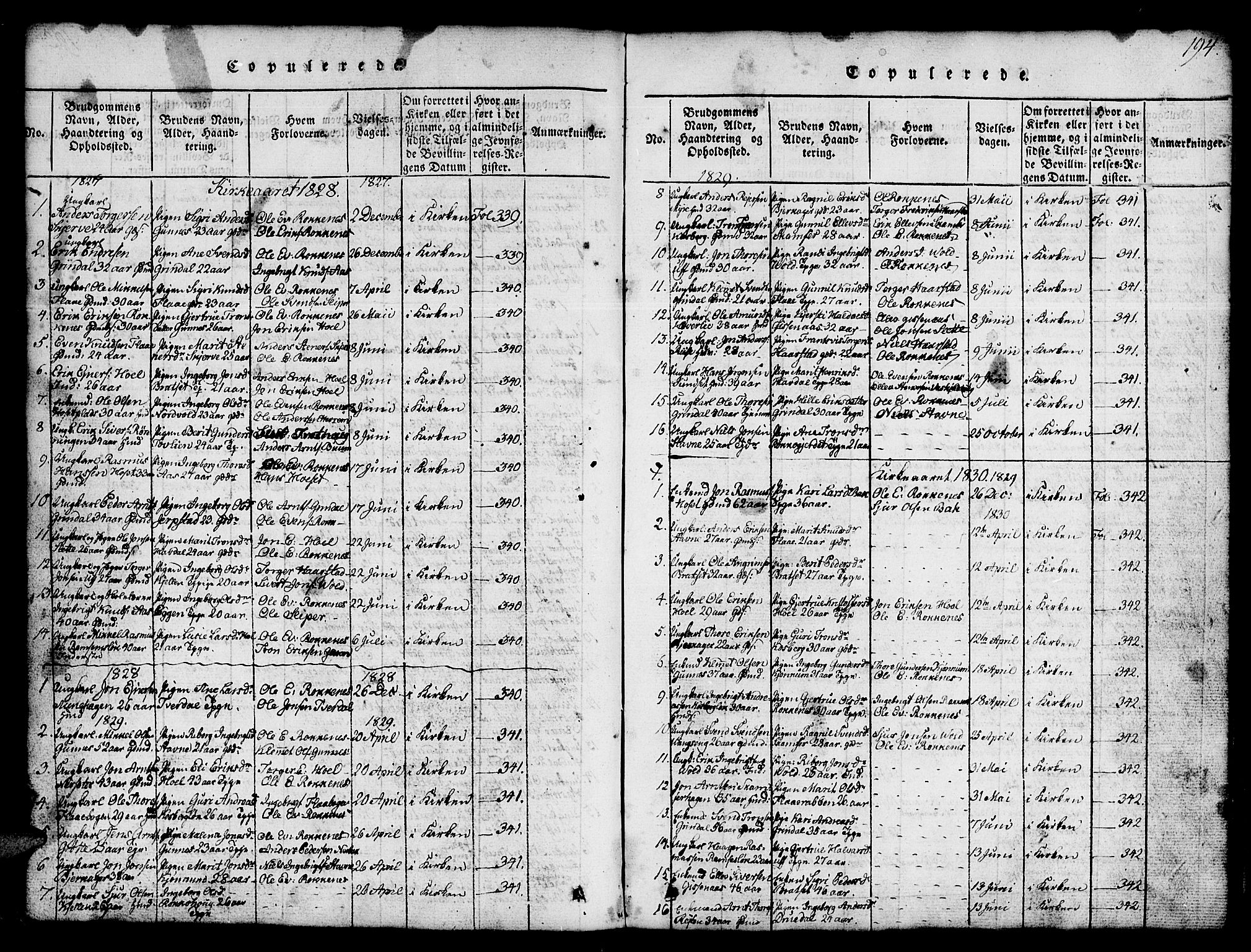 Ministerialprotokoller, klokkerbøker og fødselsregistre - Sør-Trøndelag, SAT/A-1456/674/L0874: Parish register (copy) no. 674C01, 1816-1860, p. 194