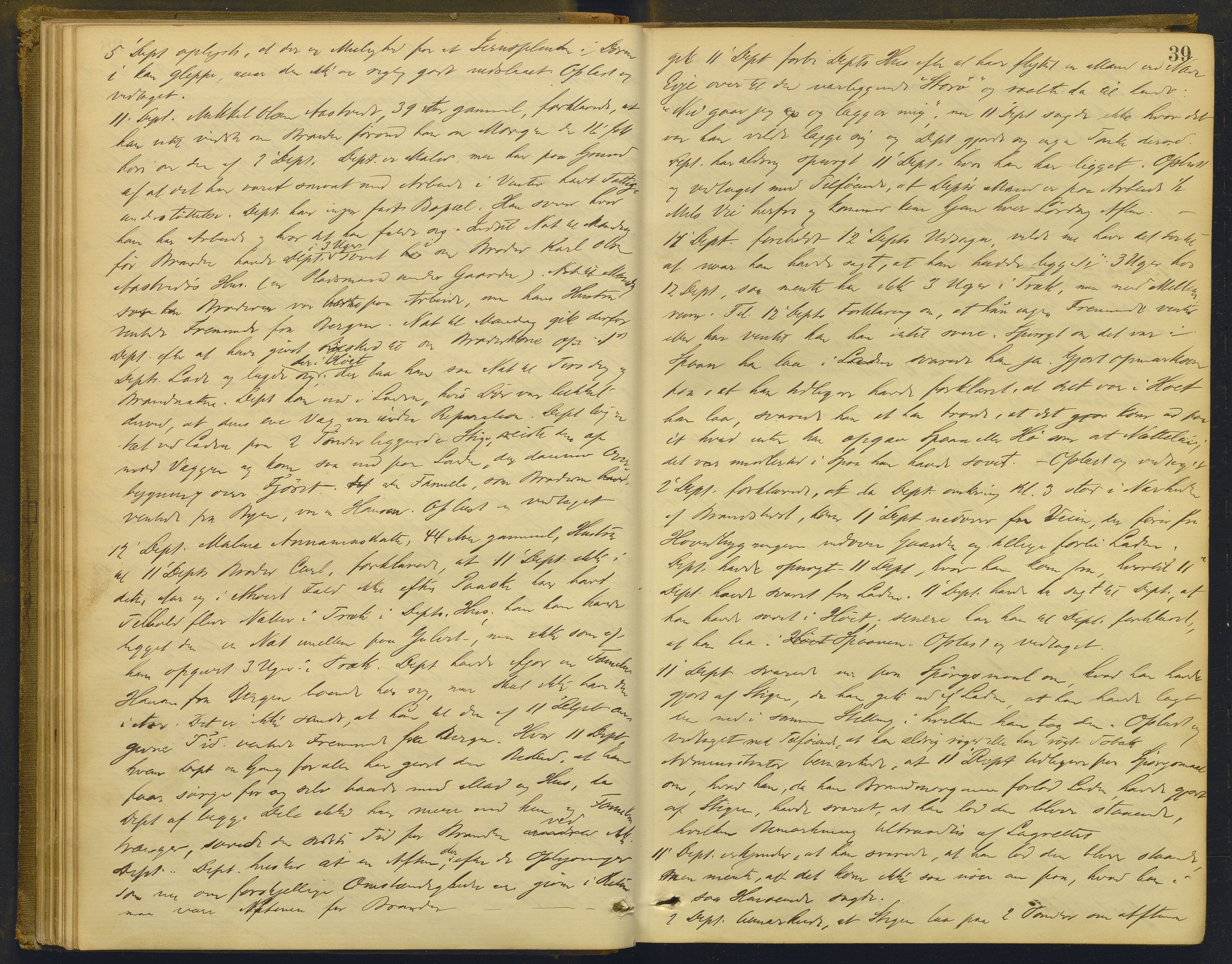 Nordhordland sorenskrivar, AV/SAB-A-2901/1/F/Fd/Fdd/L0004: Ekstrarettsprotokollar, forhøyr, 1880-1884, p. 38b-39a