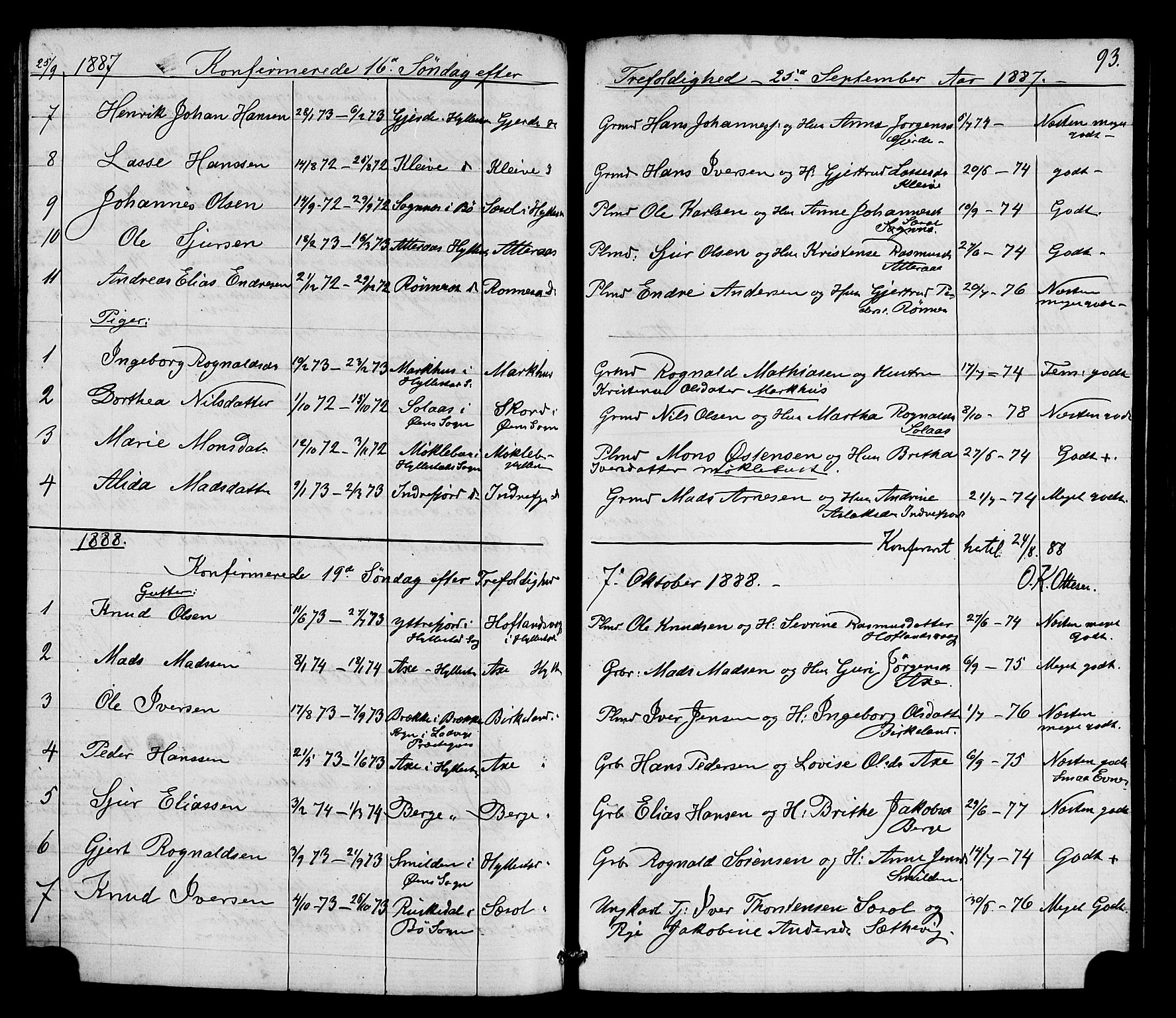 Hyllestad sokneprestembete, SAB/A-80401: Parish register (copy) no. A 2, 1876-1906, p. 93