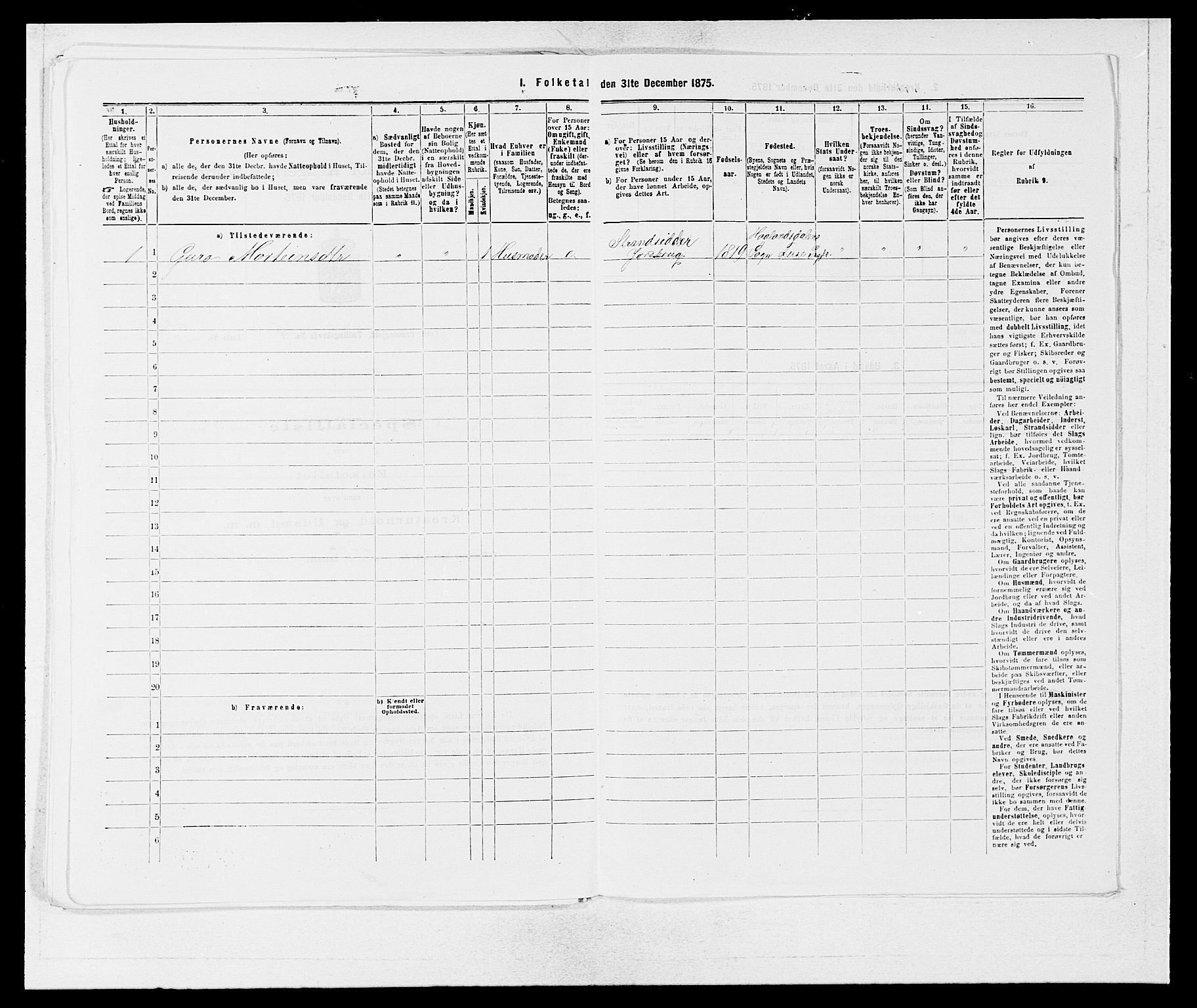 SAB, 1875 census for 1241P Fusa, 1875, p. 446