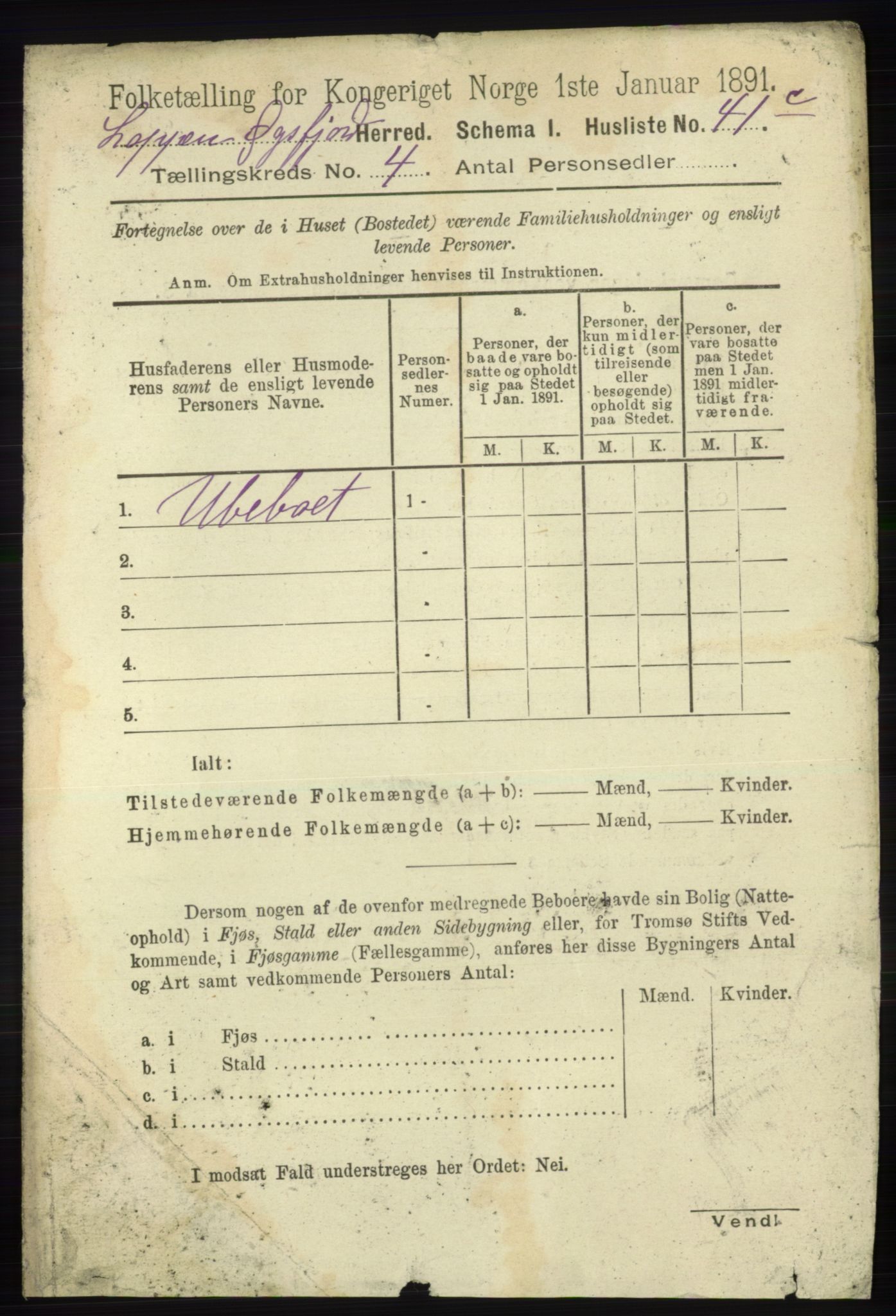 RA, 1891 census for 2014 Loppa, 1891, p. 859