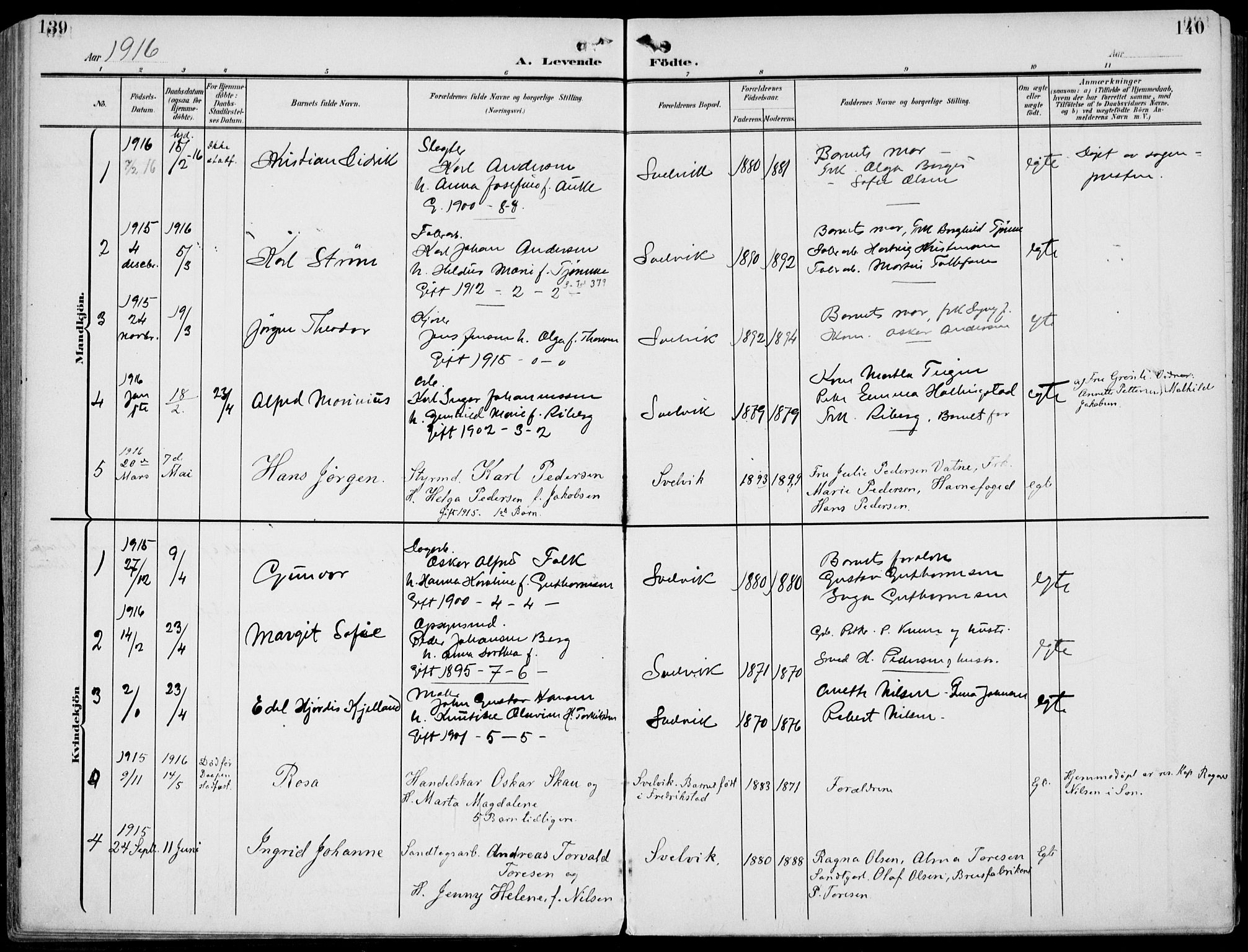 Strømm kirkebøker, AV/SAKO-A-322/F/Fb/L0002: Parish register (official) no. II 2, 1900-1919, p. 139-140