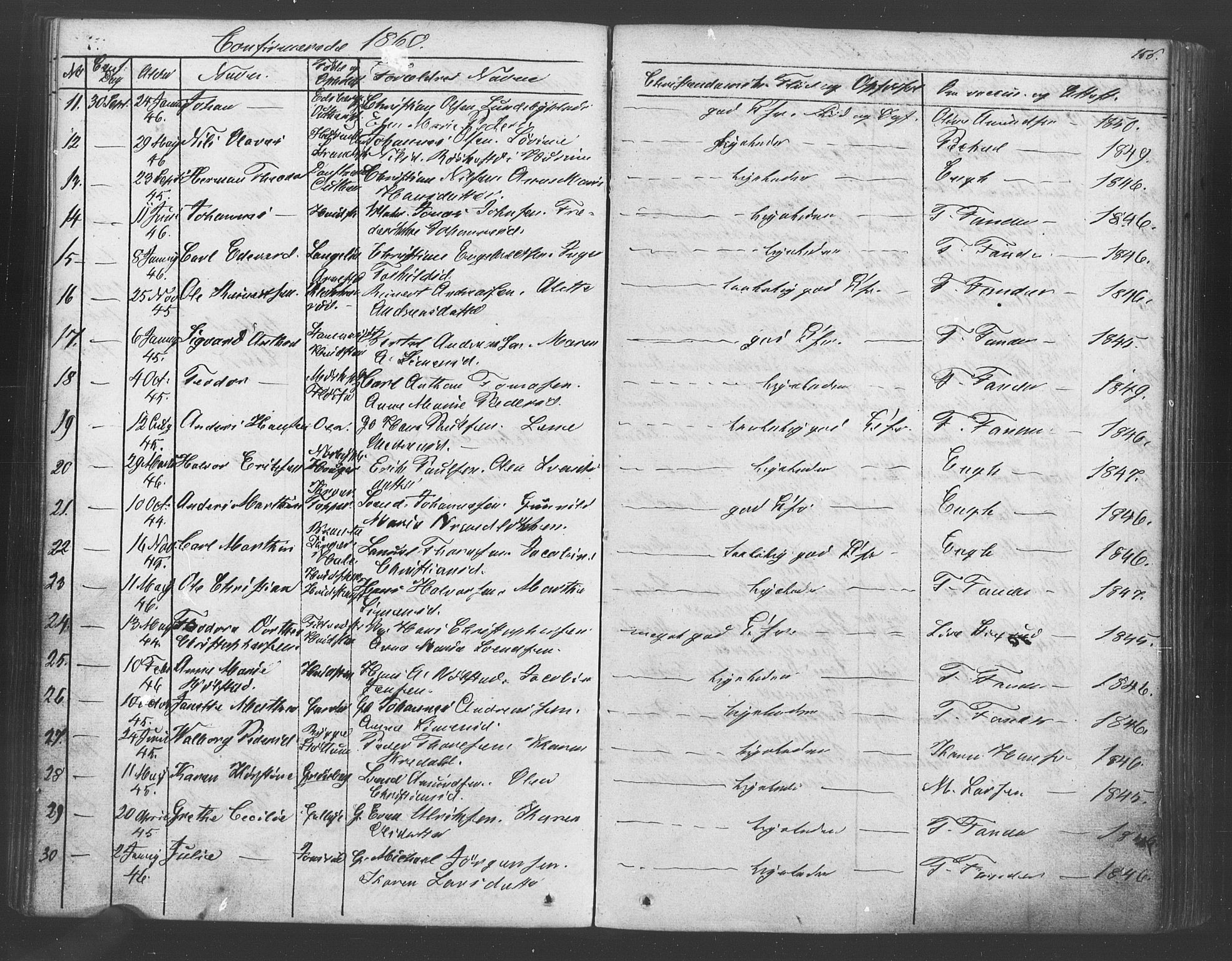 Vestby prestekontor Kirkebøker, SAO/A-10893/F/Fa/L0007: Parish register (official) no. I 7, 1850-1862, p. 156